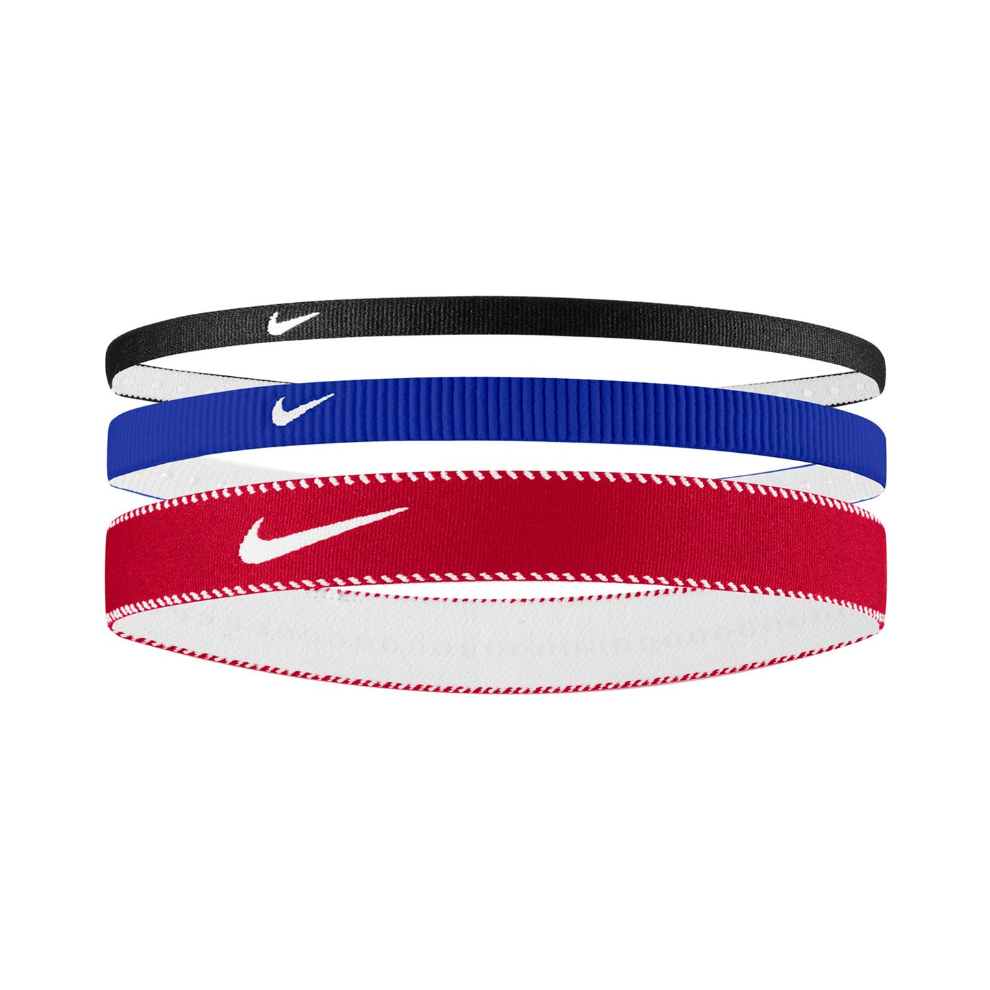 Nike Nike Flex Classic Mixed Haarband 3er Pack-Blau,Rot Nike Nike Flex Classic Mixed Haarband 3er Pack-Blau,Rot