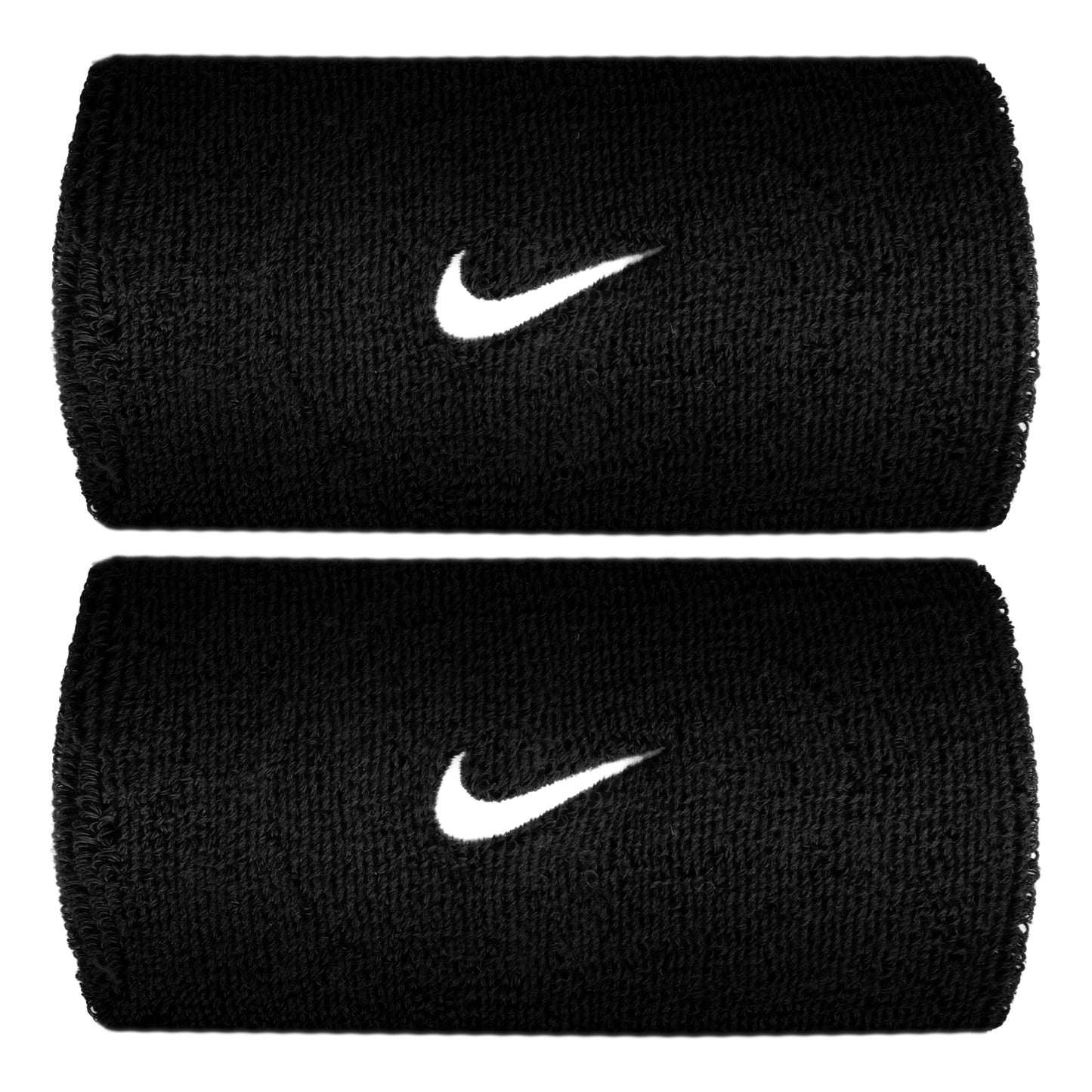Nike Swoosh Classic Doublewide Schweißband lang - schwarz, weiß Nike Swoosh Classic Doublewide Schweißband lang - schwarz, weiß