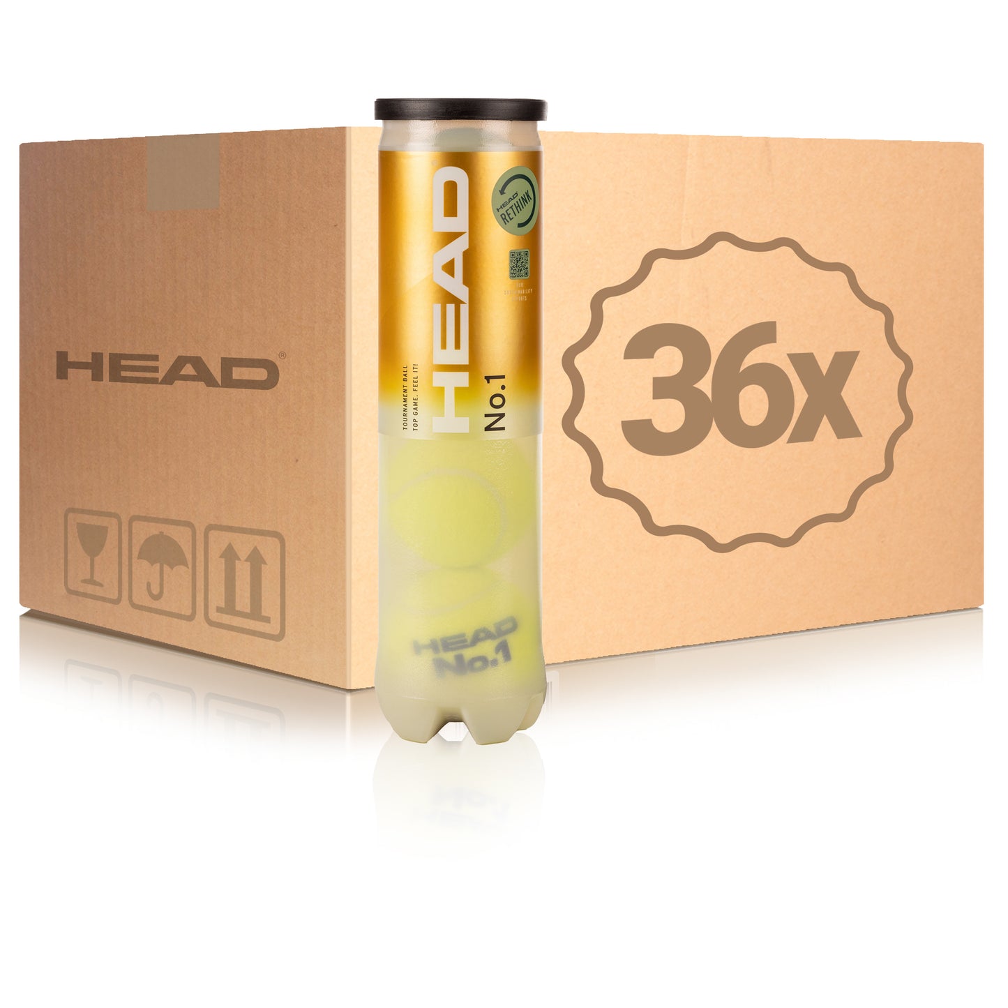 HEAD 36 tubi da 4 No.1 Nel cartone HEAD 36 tubi da 4 No.1 Nel cartone