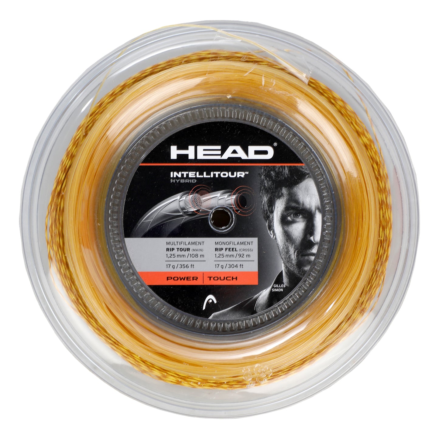 HEAD IntelliTour Bobine Cordage 200m-Beige HEAD IntelliTour Bobine Cordage 200m-Beige