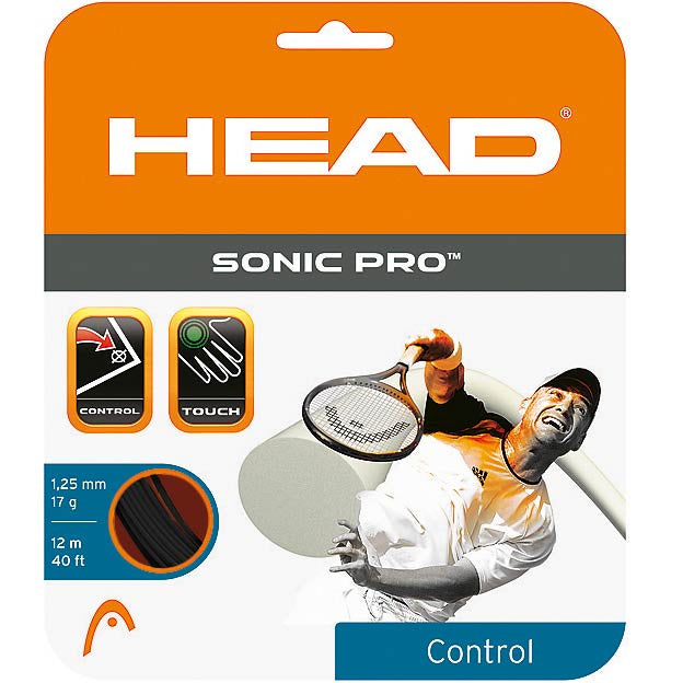 HEAD Sonic Pro Saitenset 12m-Schwarz HEAD Sonic Pro Saitenset 12m-Schwarz
