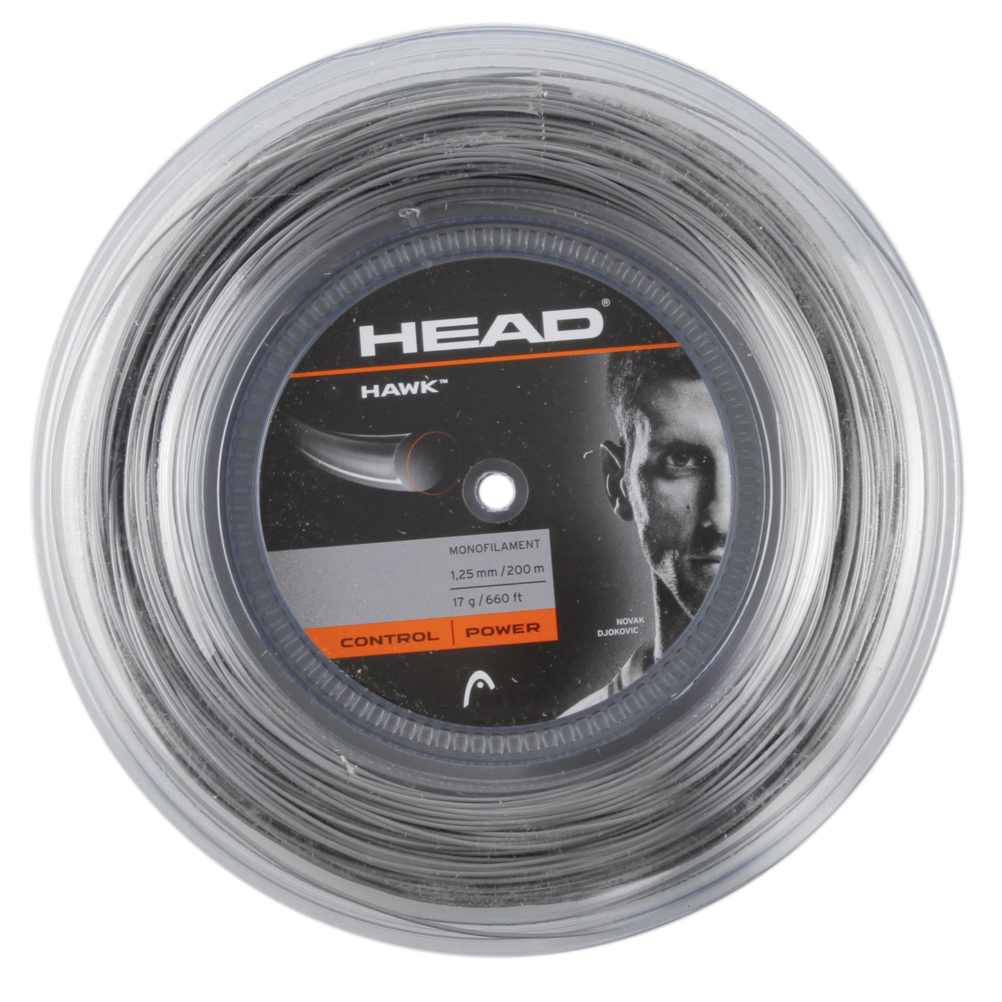 HEAD Hawk Bobine Cordage 200m-Gris HEAD Hawk Bobine Cordage 200m-Gris
