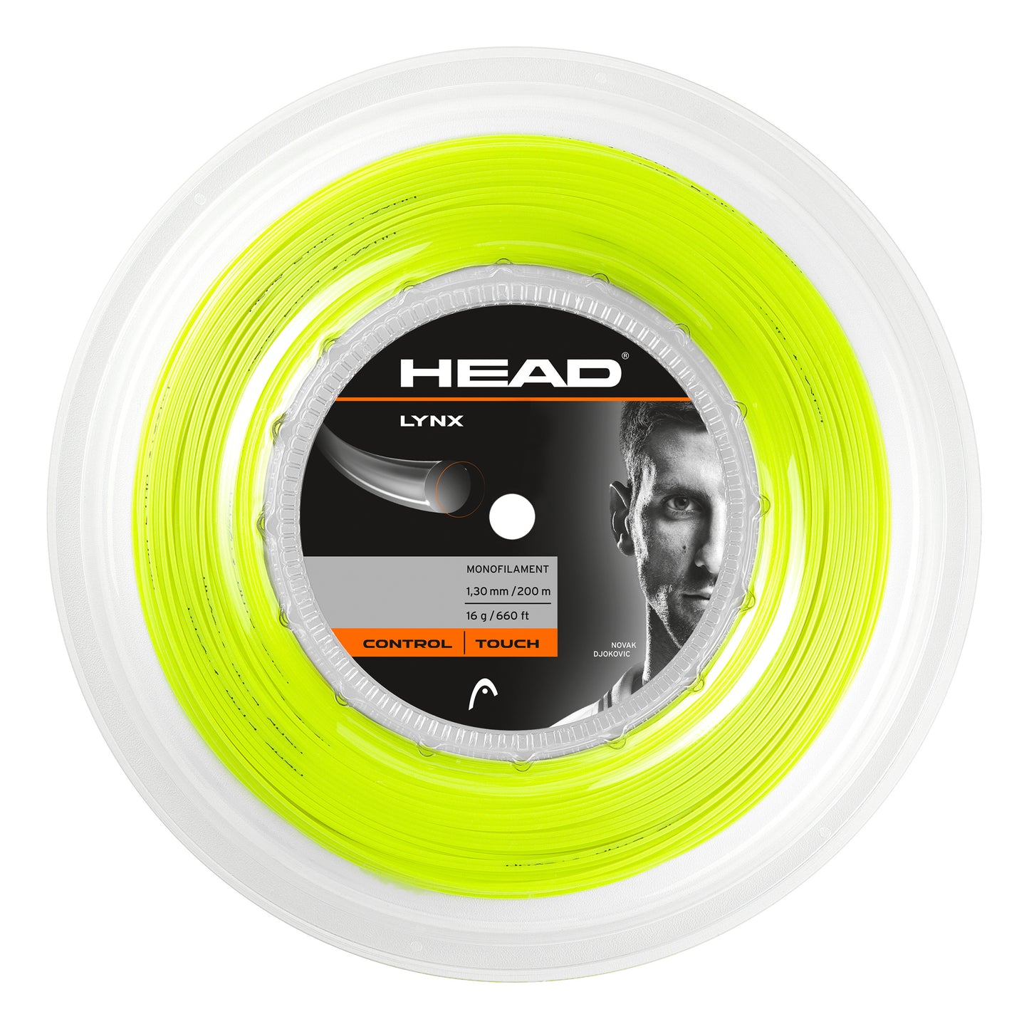 HEAD Lynx Bobine Cordage 200m-Jaunes Fluo HEAD Lynx Bobine Cordage 200m-Jaunes Fluo