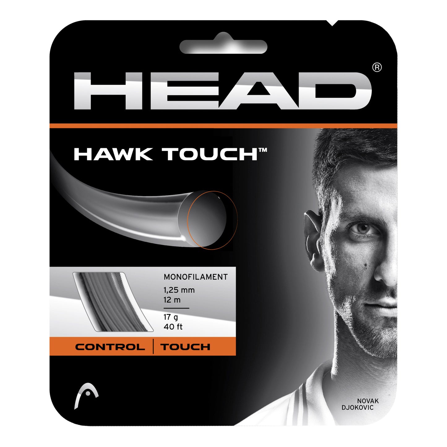 HEAD Hawk Touch Set di corde 12m - antracite HEAD Hawk Touch Set di corde 12m - antracite
