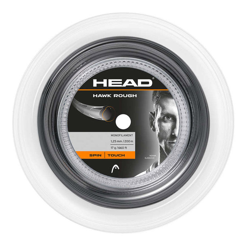 HEAD Hawk Rough Saitenrolle 200m - anthrazit HEAD Hawk Rough Saitenrolle 200m - anthrazit