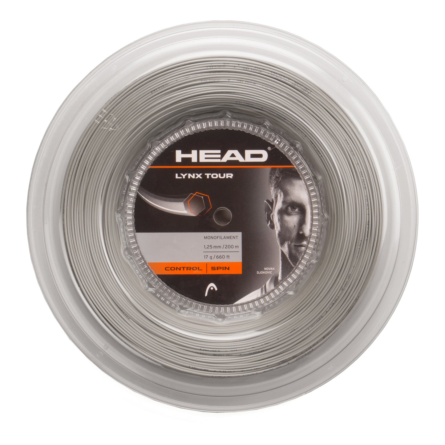 HEAD Lynx Tour Reel Saitenrolle 200m-Grau HEAD Lynx Tour Reel Saitenrolle 200m-Grau