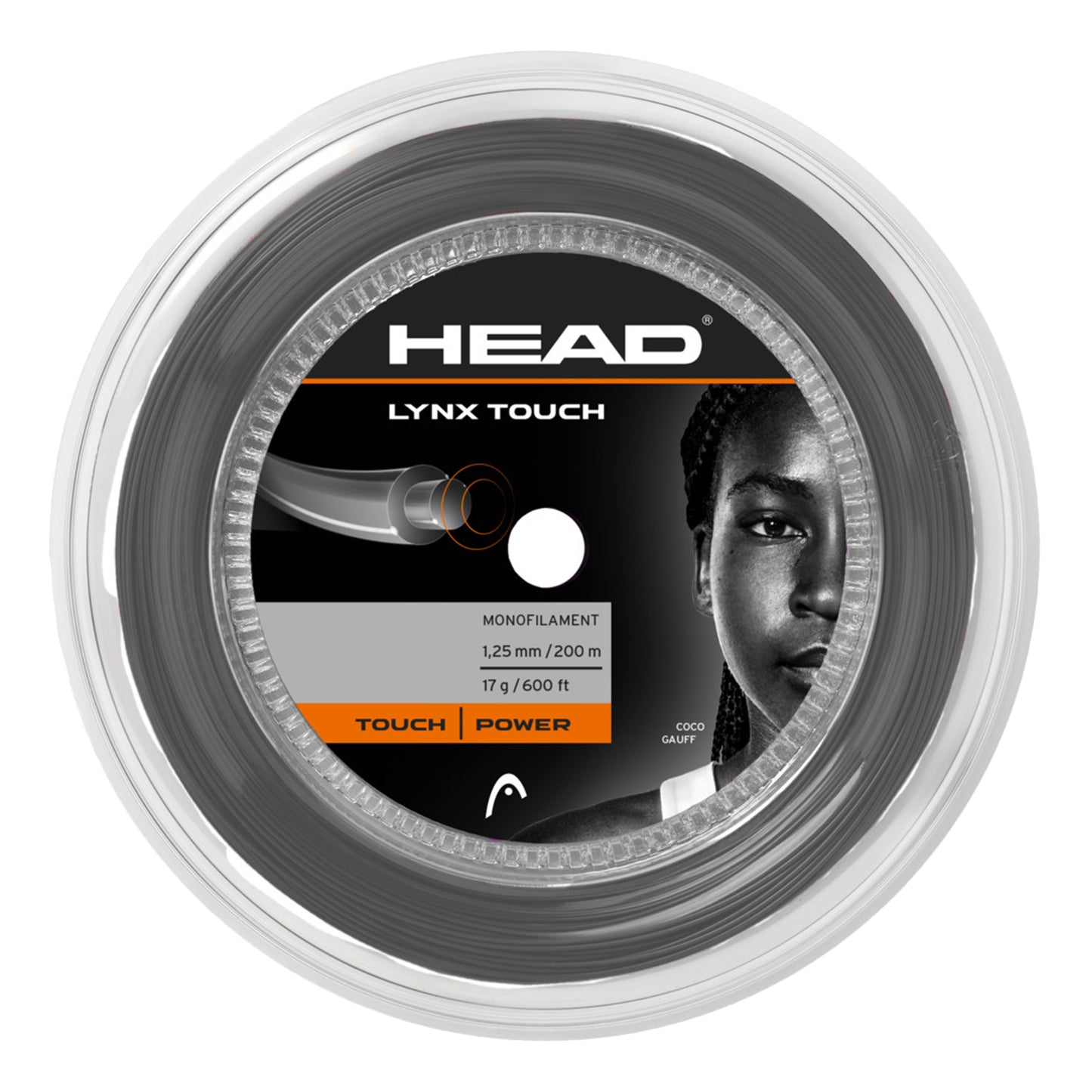 HEAD Lynx Touch Bobine Cordage 200m-Gris HEAD Lynx Touch Bobine Cordage 200m-Gris