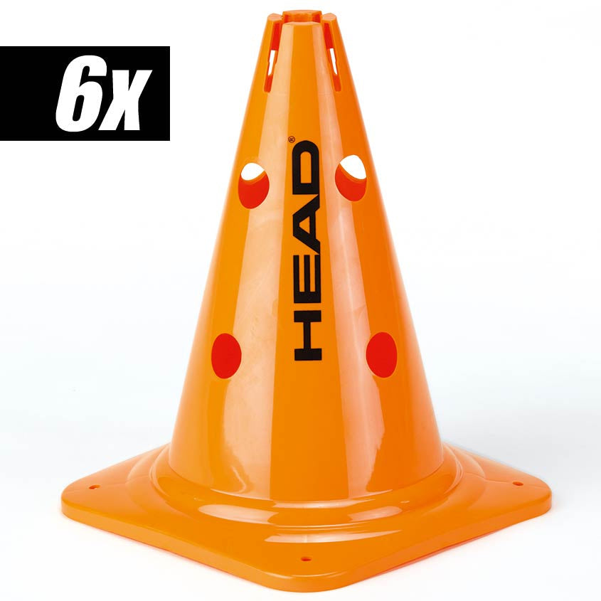 HEAD Cône Pack De 6 Grand-Orange HEAD Cône Pack De 6 Grand-Orange