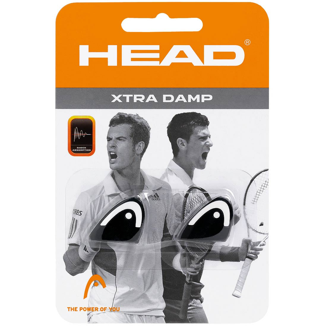 HEAD Xtra Damp Pack Antivibrateur Pack De 2 Unités-Noir HEAD Xtra Damp Pack Antivibrateur Pack De 2 Unités-Noir