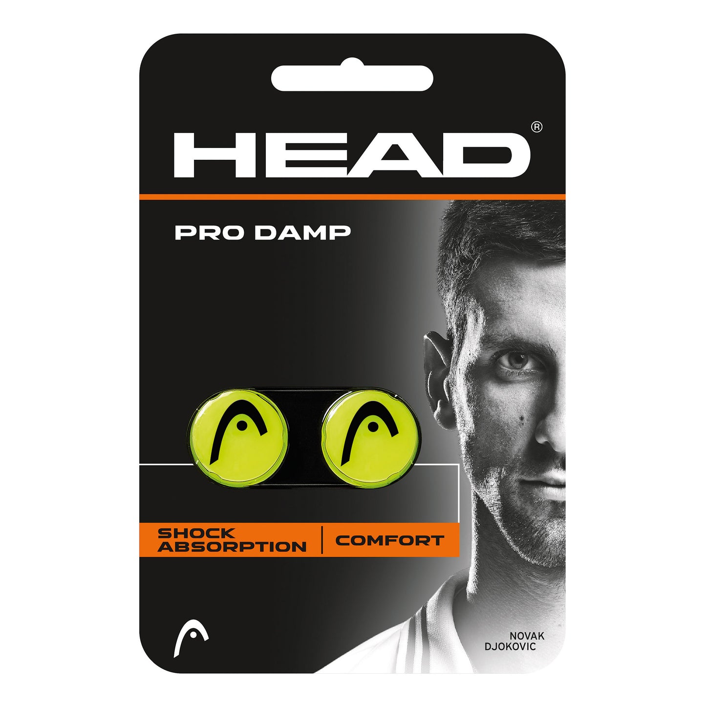 HEAD Pro Damp Antivibrateur Pack De 2 Unités-Jaune HEAD Pro Damp Antivibrateur Pack De 2 Unités-Jaune