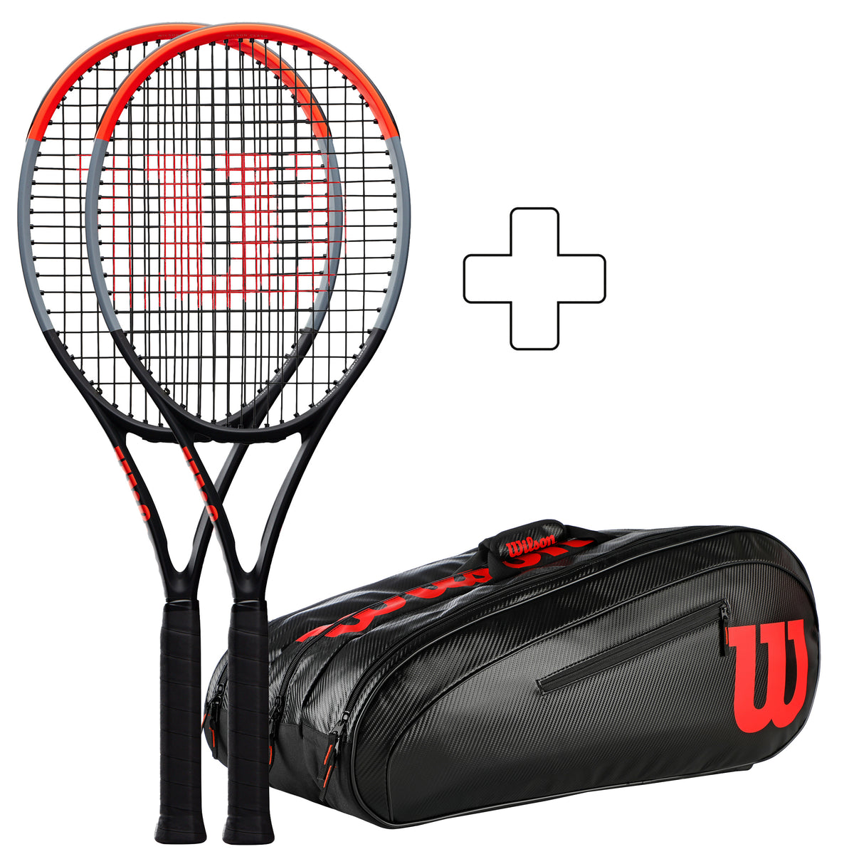 Wilson 2x Clash 100 Pro (Tour) + sac de tennis Wilson 2x Clash 100 Pro (Tour) + sac de tennis