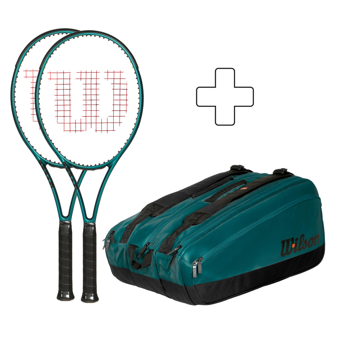 Wilson 2x 2x 100 v9 + sac de tennis Wilson 2x 2x 100 v9 + sac de tennis