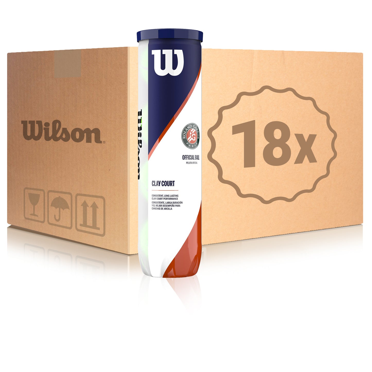 Wilson 18x 4er Dose Roland Garros Official im Karton Wilson 18x 4er Dose Roland Garros Official im Karton