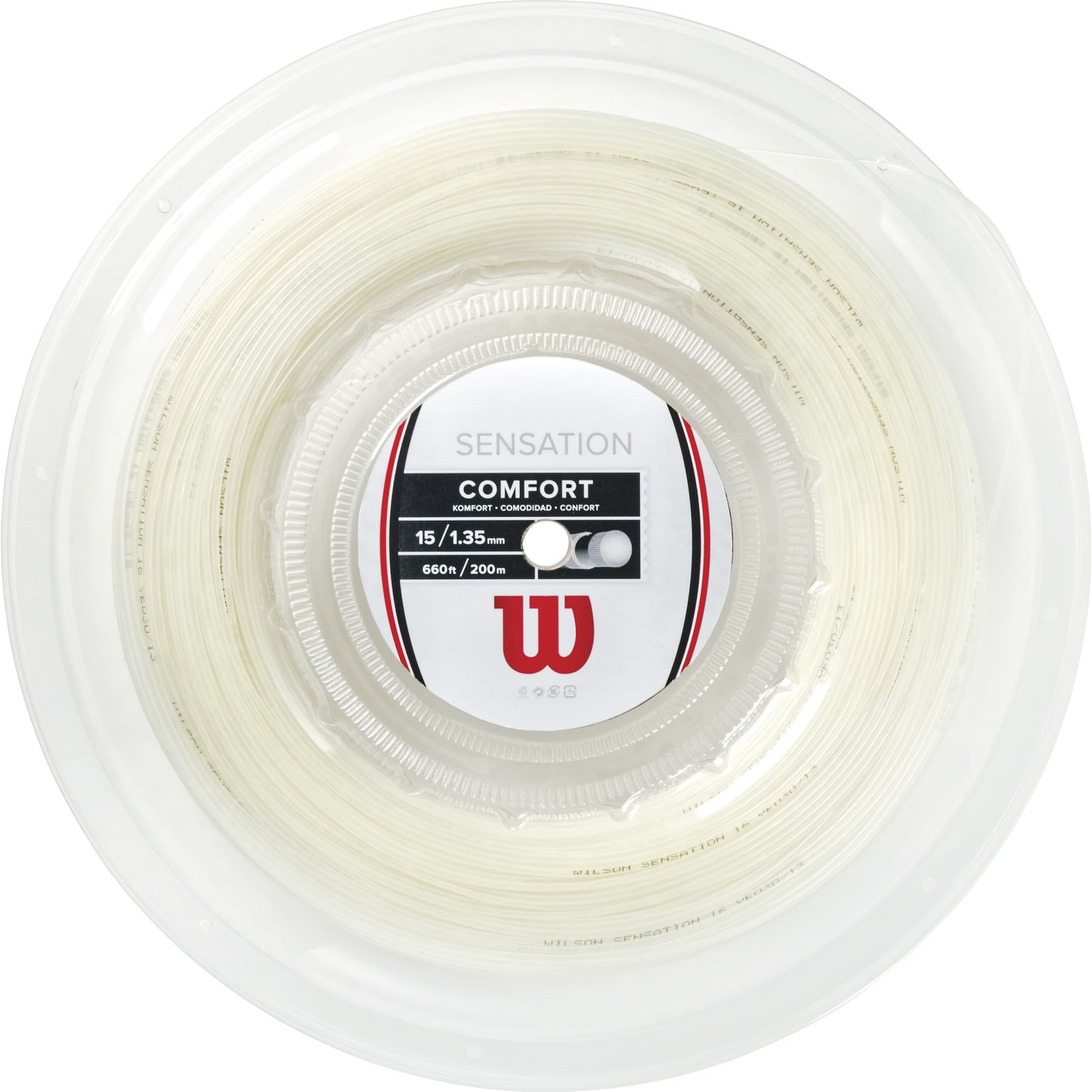 Wilson Sensation Bobine Cordage 200m-Écru Wilson Sensation Bobine Cordage 200m-Écru
