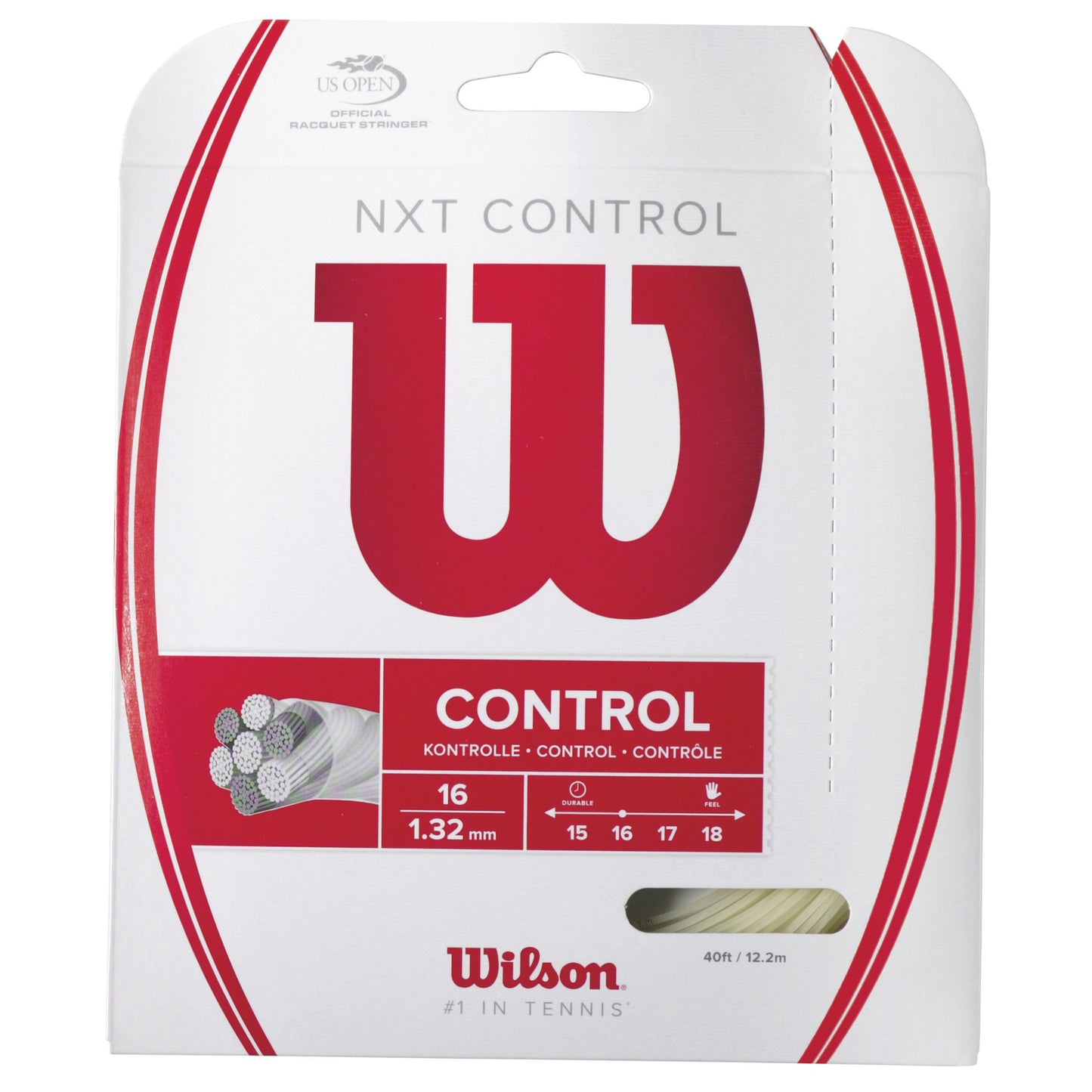 Wilson NXT Control Cordage En Garniture 12,2m-Écru Wilson NXT Control Cordage En Garniture 12,2m-Écru