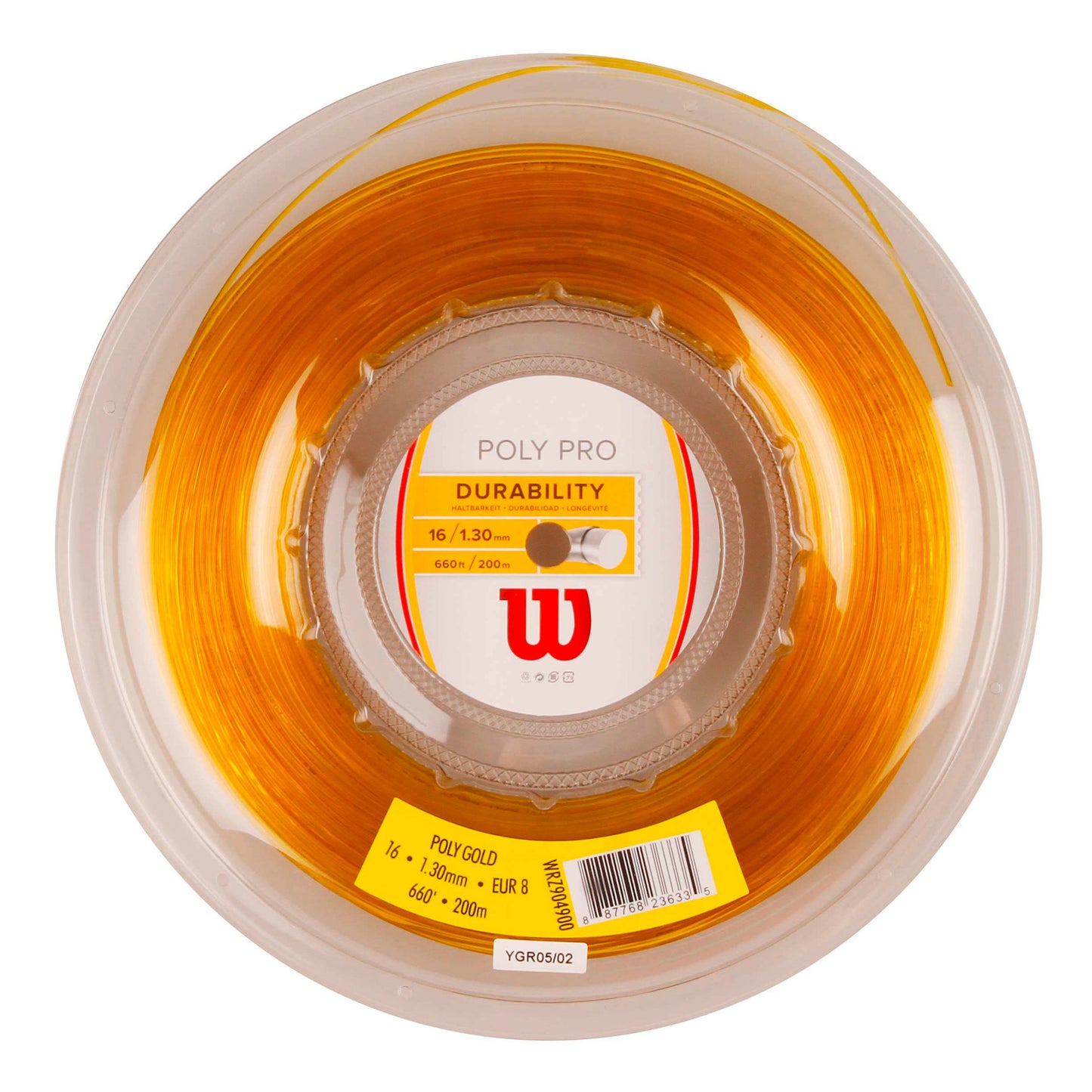 Wilson Poly Rotolo Di Corde 200m-Oro Wilson Poly Rotolo Di Corde 200m-Oro