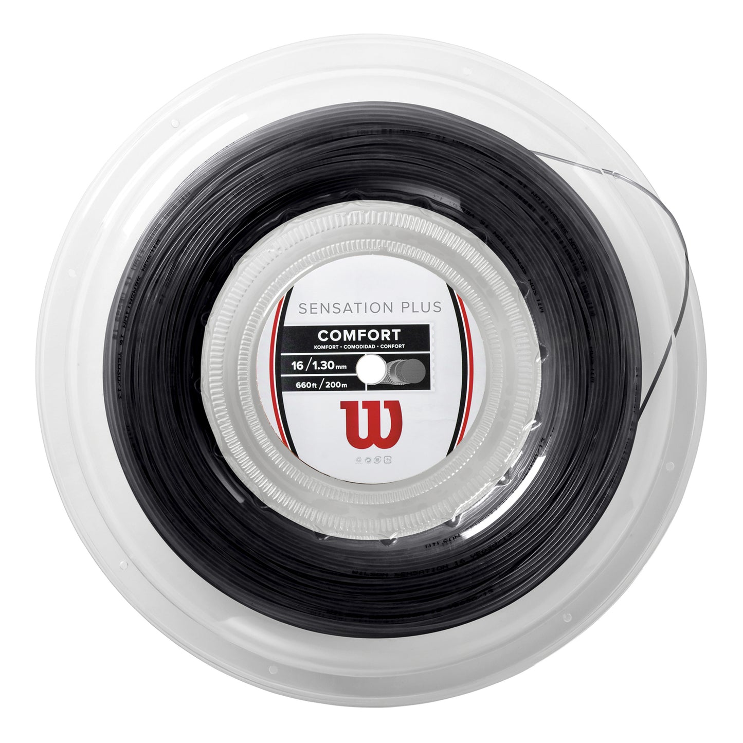 Wilson Sensation Plus Bobine Cordage 200m-Noir Wilson Sensation Plus Bobine Cordage 200m-Noir