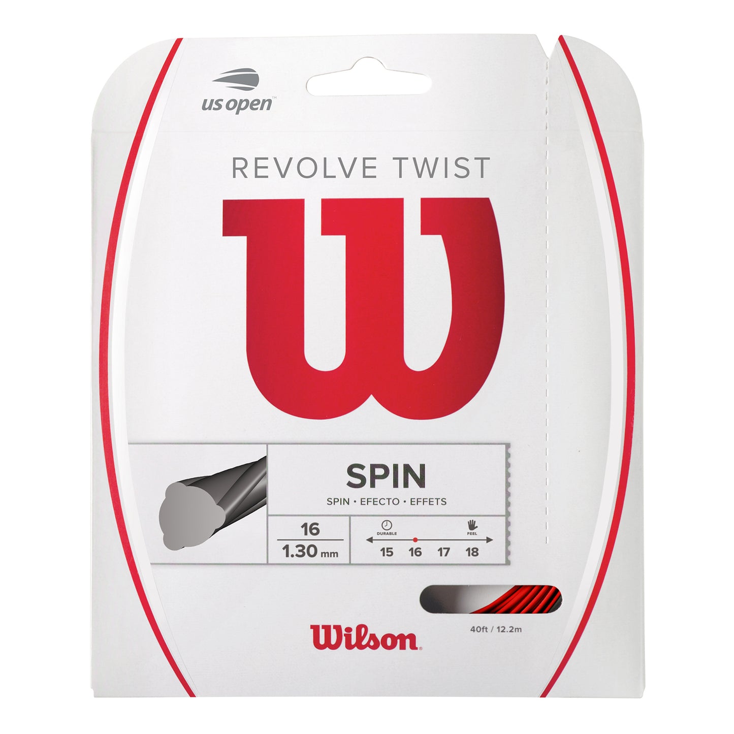 Wilson Revolve Twist Saitenset 12,2m - rot Wilson Revolve Twist Saitenset 12,2m - rot
