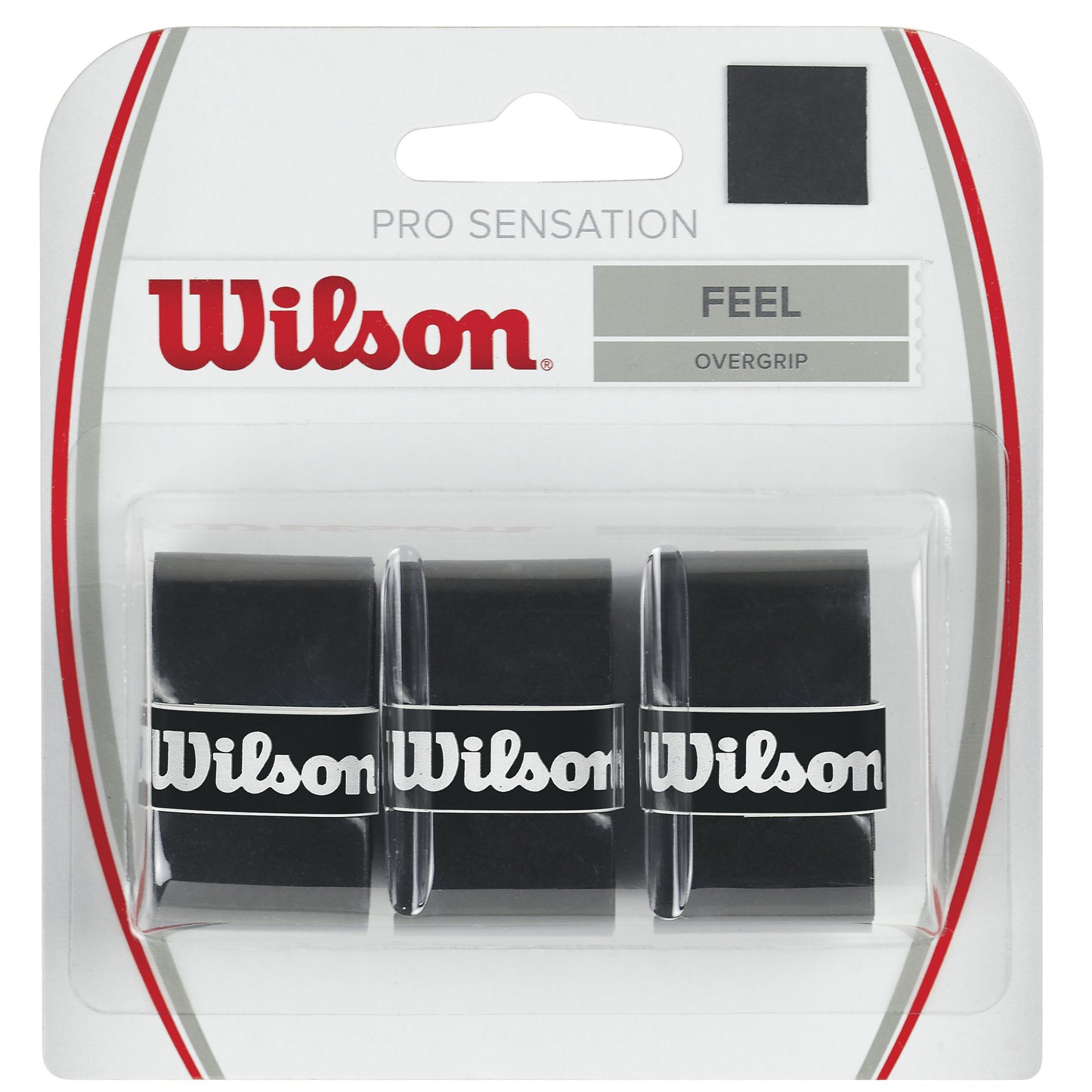 Wilson Pro Overgrip Sensation Pack de 3 - noir Wilson Pro Overgrip Sensation Pack de 3 - noir