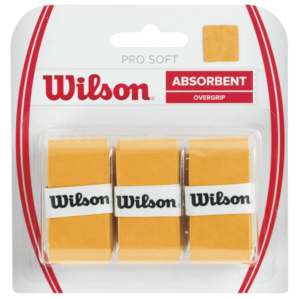 Wilson Soft Overgrip Confezione Da 3-Oro Wilson Soft Overgrip Confezione Da 3-Oro