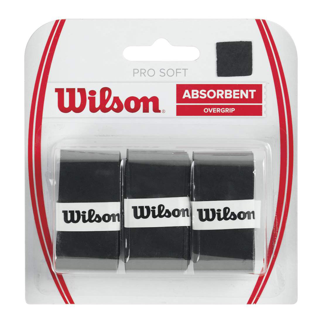 Wilson Soft Overgrip Confezione Da 3-Nero Wilson Soft Overgrip Confezione Da 3-Nero