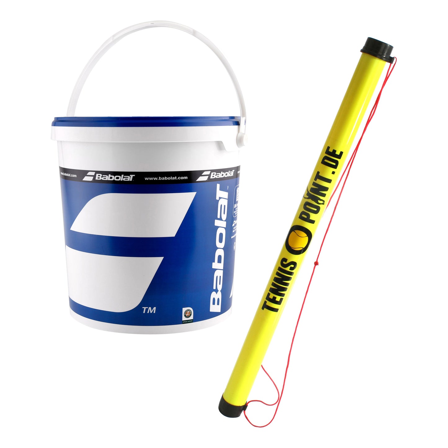 Babolat 36er Eimer Stage 2 plus Ballsammelröhre Babolat 36er Eimer Stage 2 plus Ballsammelröhre