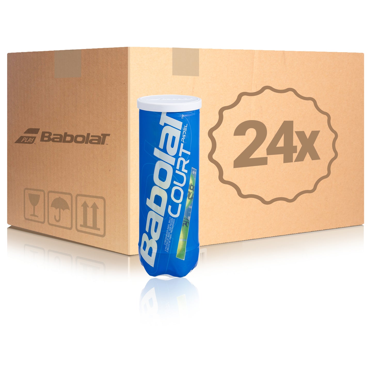 Babolat 24x 3er Dose Court Padel X3 im Karton Babolat 24x 3er Dose Court Padel X3 im Karton