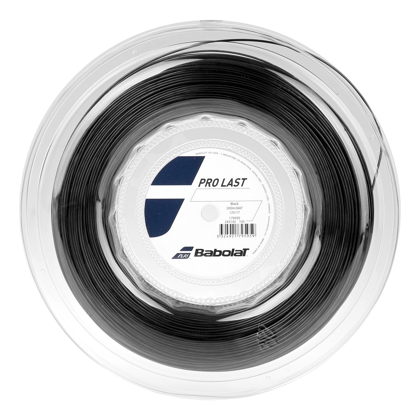 Babolat Pro Last Bobine Cordage 200m-Noir Babolat Pro Last Bobine Cordage 200m-Noir
