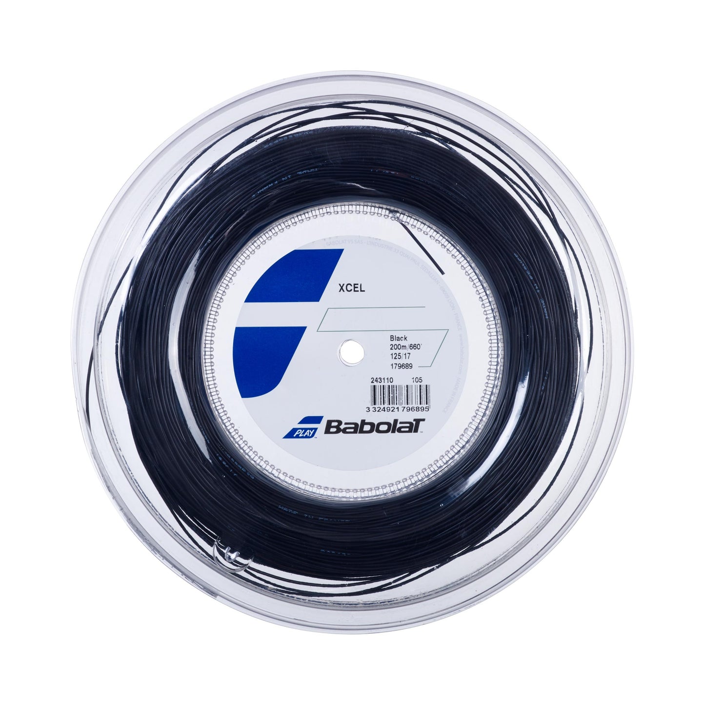 Babolat Xcel Rotolo Di Corde 200m-Nero Babolat Xcel Rotolo Di Corde 200m-Nero