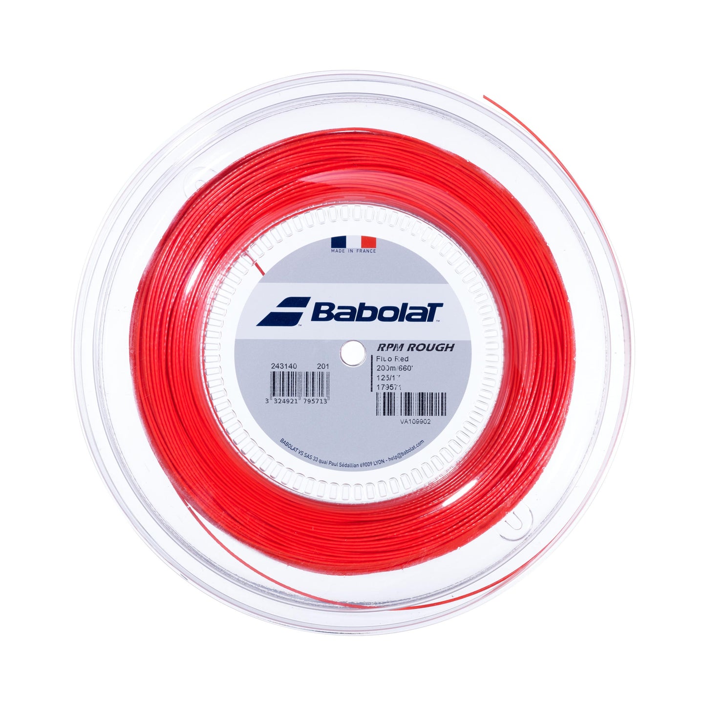 Babolat RPM Blast Rough Saitenrolle 200m-Rot Babolat RPM Blast Rough Saitenrolle 200m-Rot