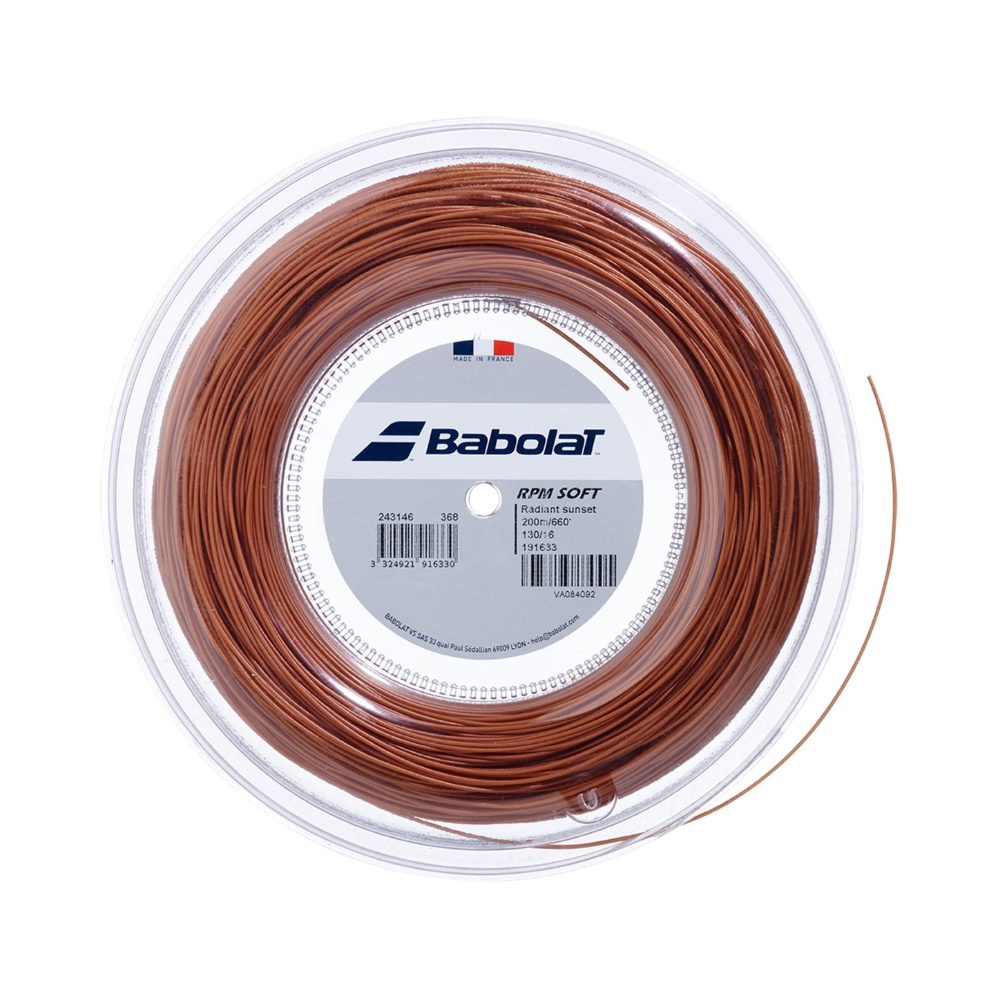 Babolat RPM Soft Rotolo Di Corde 200m-Rosso Chiaro Babolat RPM Soft Rotolo Di Corde 200m-Rosso Chiaro