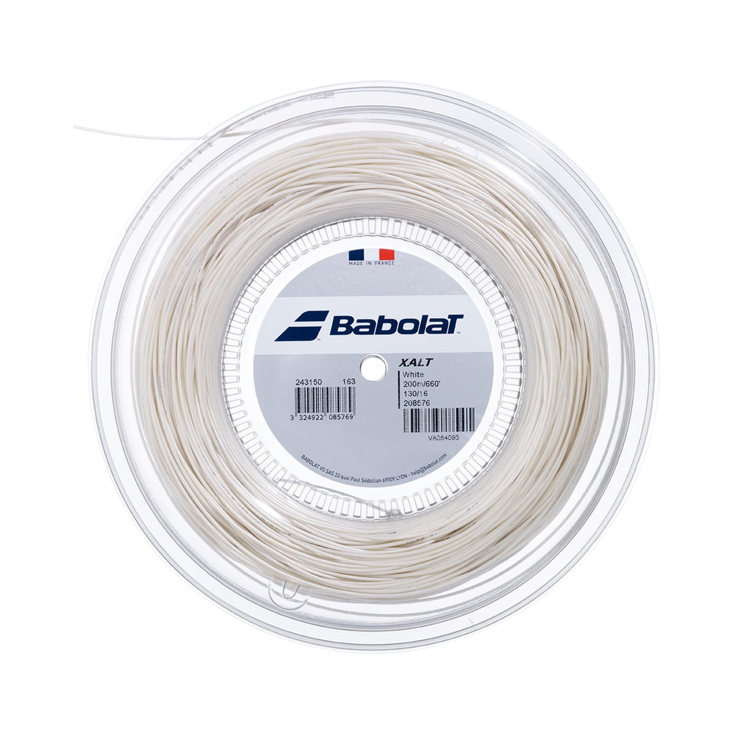 Babolat Xalt Bobine Cordage 200m-Blanc Babolat Xalt Bobine Cordage 200m-Blanc