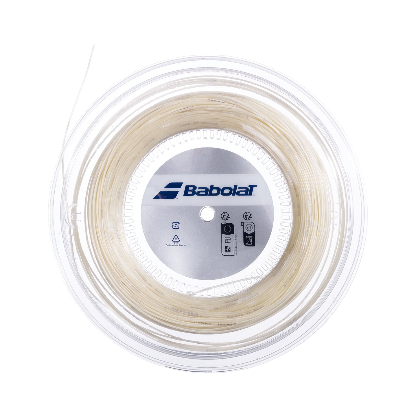 Babolat Addixion Saitenrolle 200m-Weiß Babolat Addixion Saitenrolle 200m-Weiß