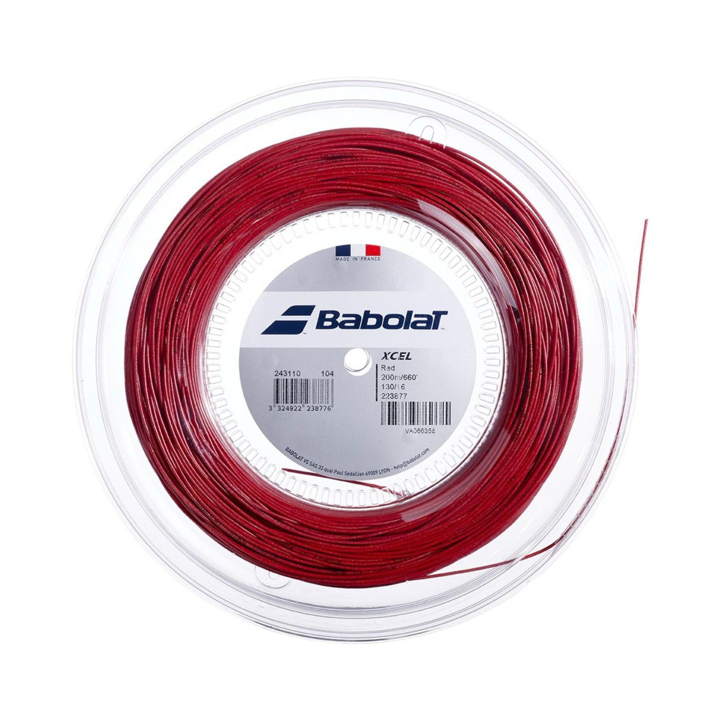 Babolat Xcel Rotolo Di Corde 200m-Rosso Babolat Xcel Rotolo Di Corde 200m-Rosso