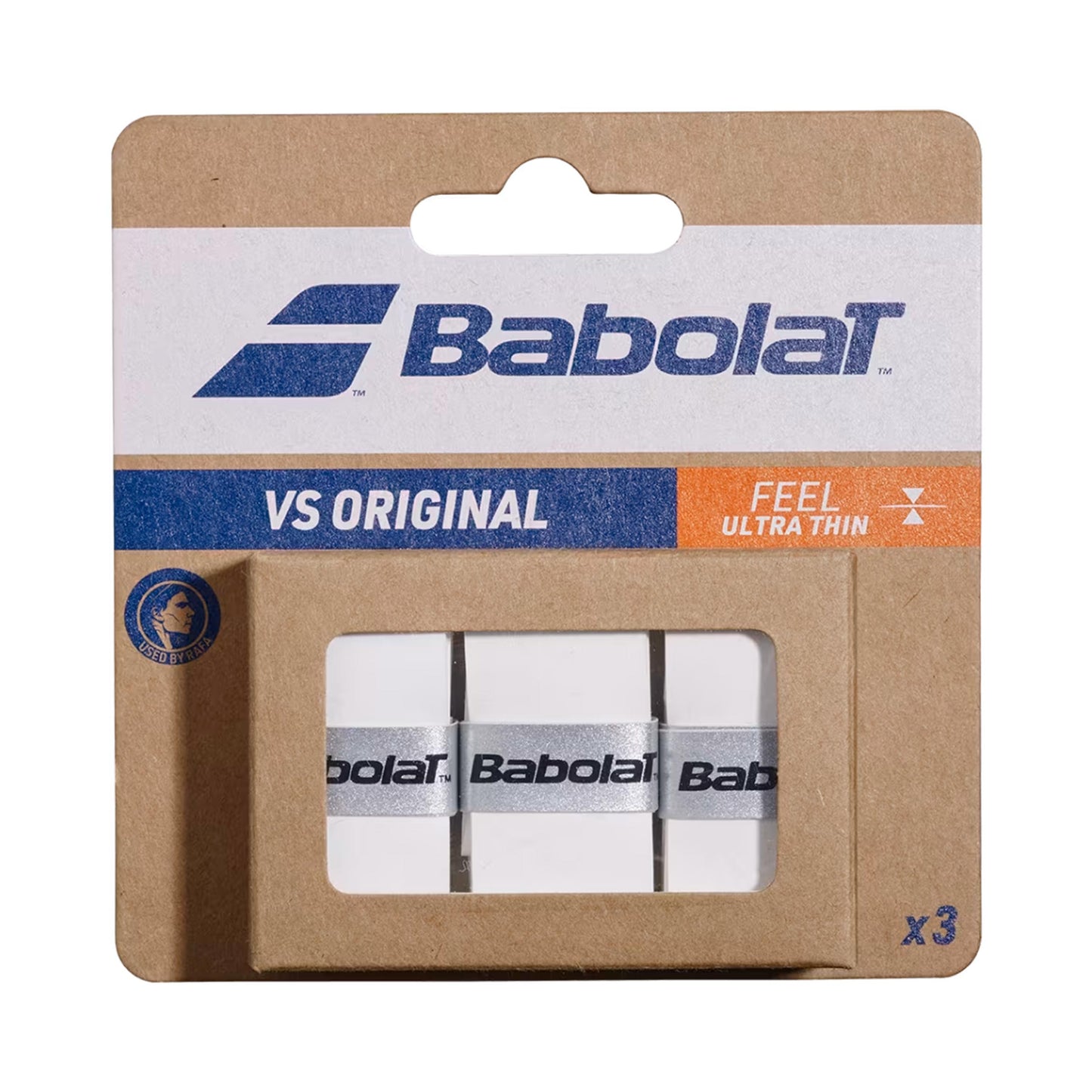 Babolat VS Grip Original Pack De 3-Blanc Babolat VS Grip Original Pack De 3-Blanc