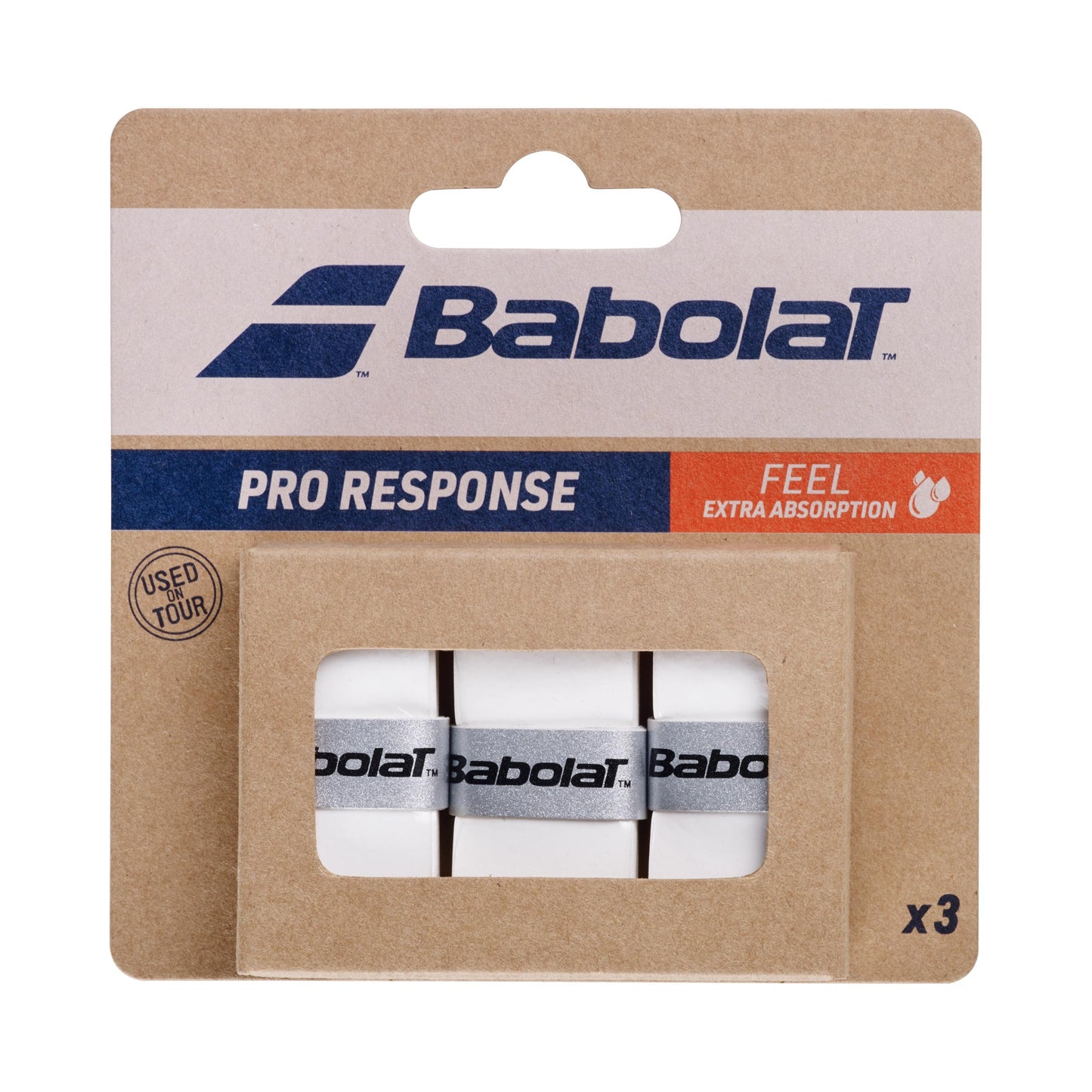 Babolat Pro Response 3er Pack-Weiß Babolat Pro Response 3er Pack-Weiß