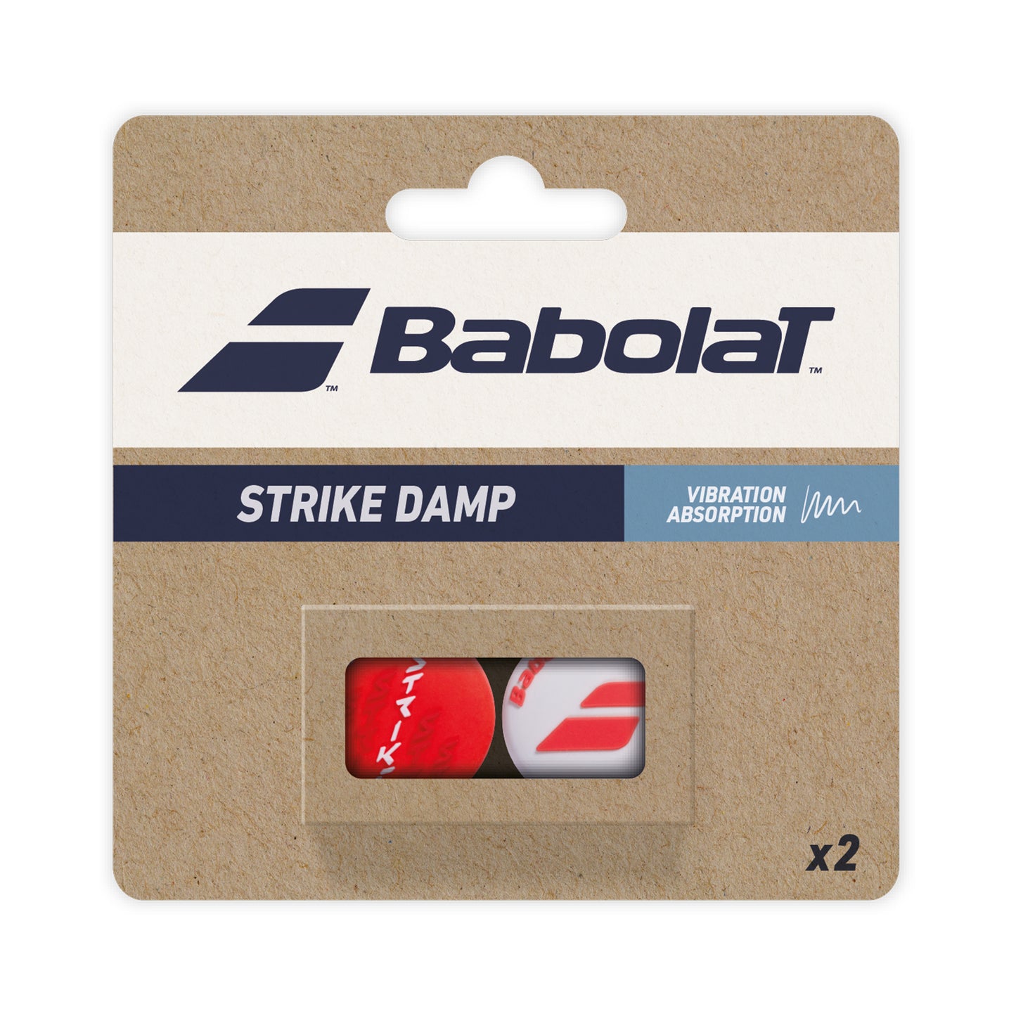 Babolat Strike Damp Dämpfer 2er Pack-Weiß Babolat Strike Damp Dämpfer 2er Pack-Weiß
