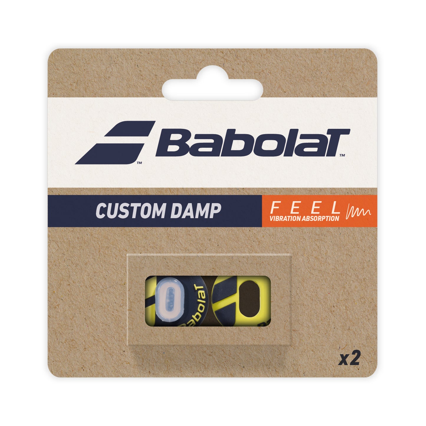 Babolat Custom Damp Antivibrazioni Confezione Da 2-Nero,Giallo Babolat Custom Damp Antivibrazioni Confezione Da 2-Nero,Giallo
