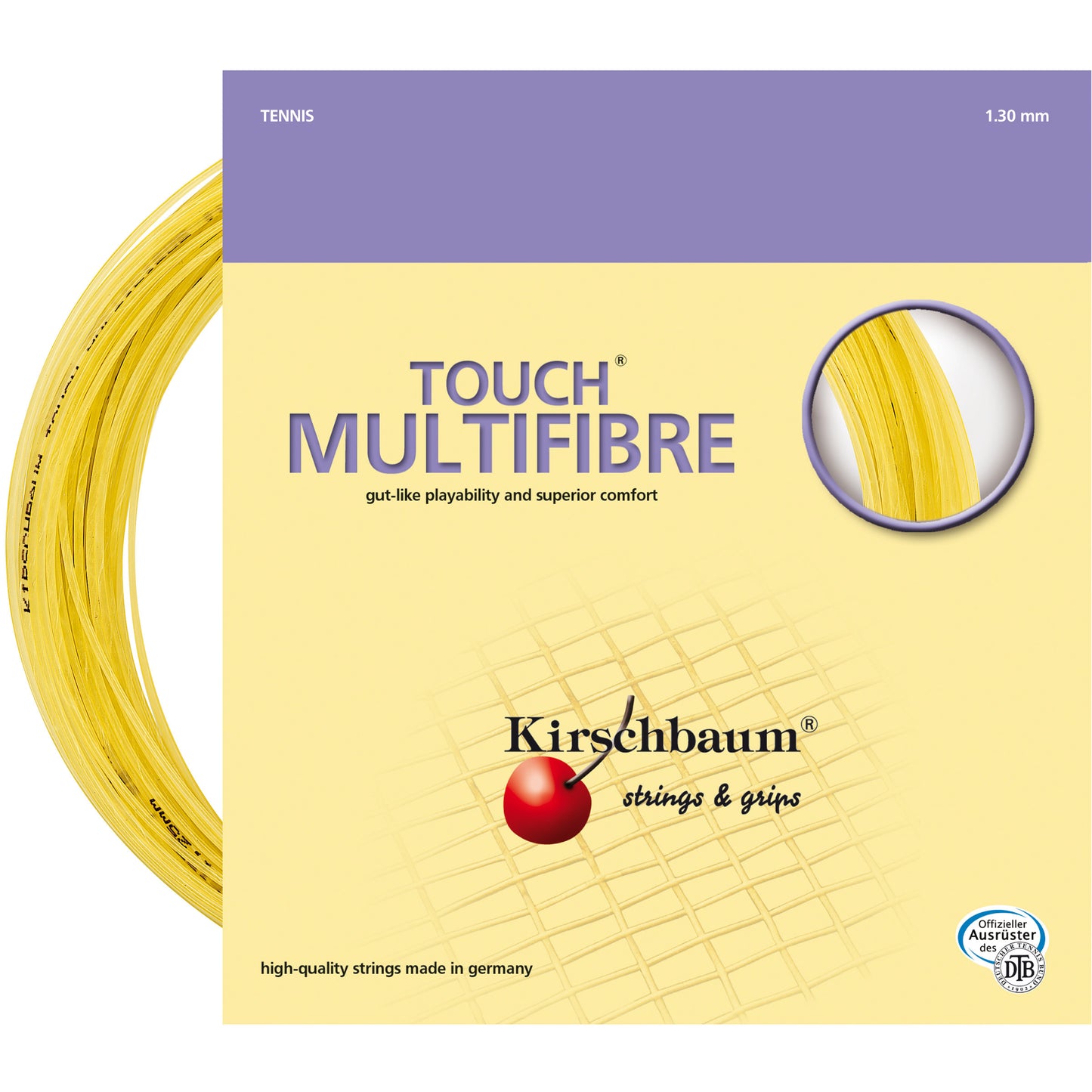 Kirschbaum Touch Multifibre Saitenset 12m-Gelb Kirschbaum Touch Multifibre Saitenset 12m-Gelb