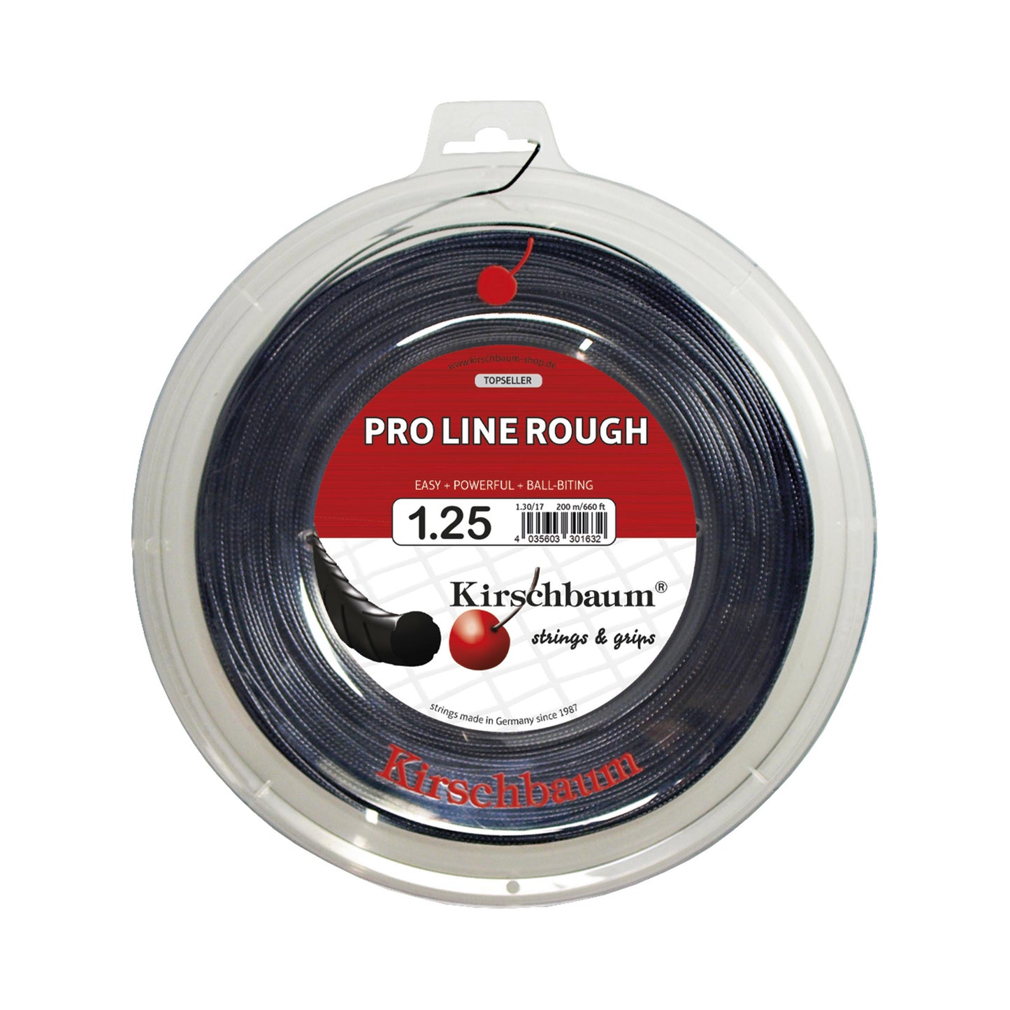 Kirschbaum Pro Line Rough Rotolo Di Corde 200m-Nero Kirschbaum Pro Line Rough Rotolo Di Corde 200m-Nero
