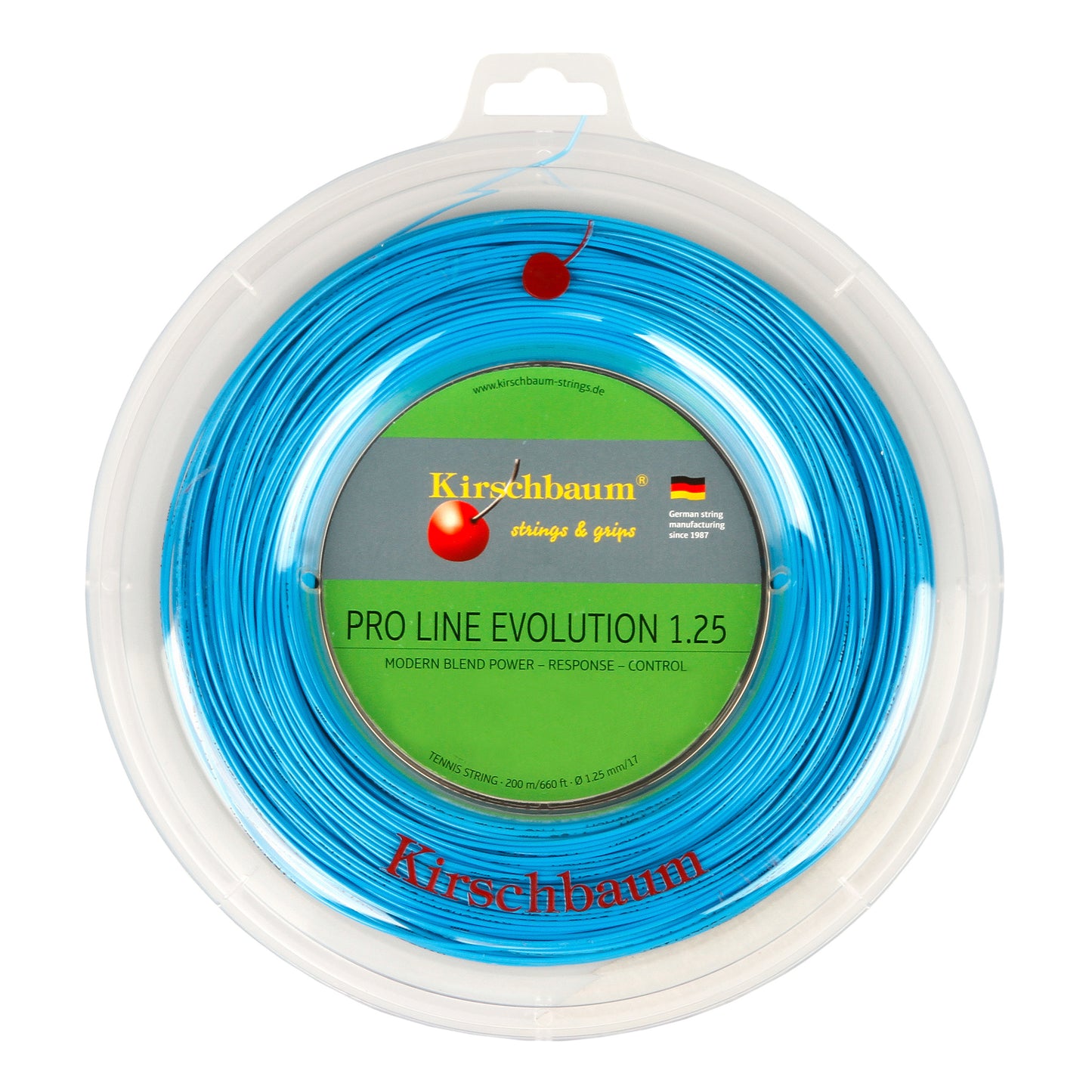Kirschbaum Pro Line Evolution Bobine Cordage 200m-Bleu Kirschbaum Pro Line Evolution Bobine Cordage 200m-Bleu