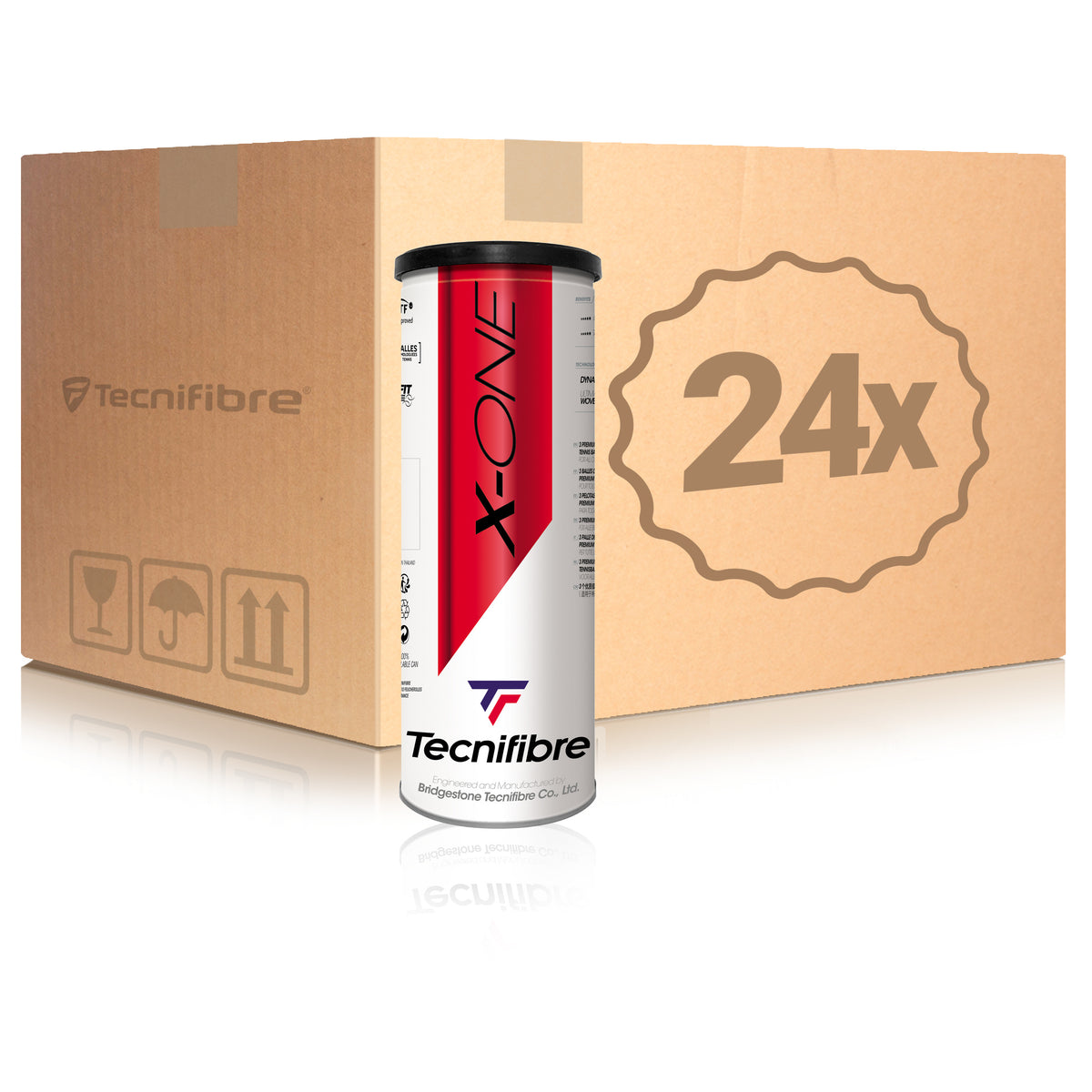 Tecnifibre 24 tubi da 3 X-One Nel cartone Tecnifibre 24 tubi da 3 X-One Nel cartone