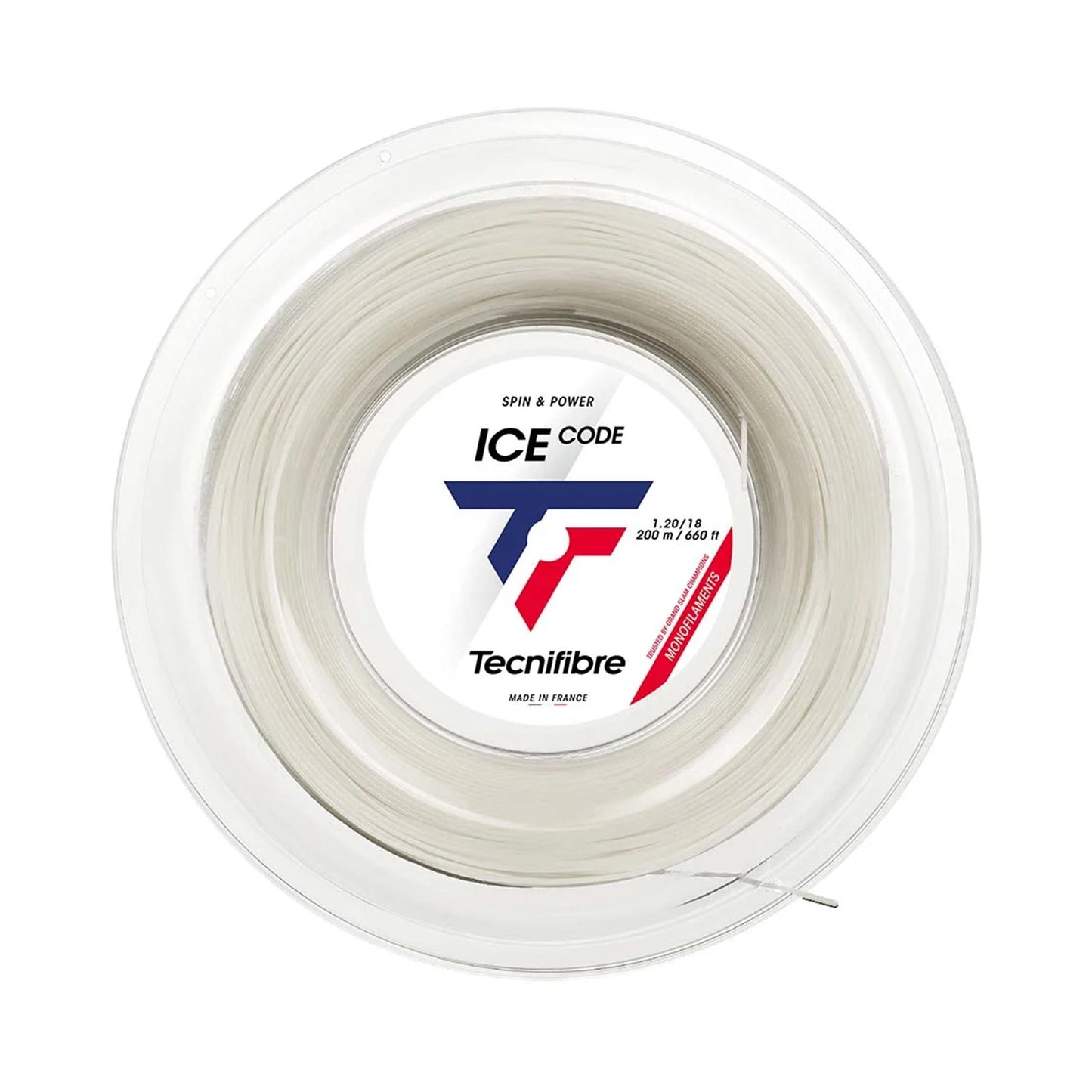 Tecnifibre Ice Code Bobine Cordage 200m-Blanc Tecnifibre Ice Code Bobine Cordage 200m-Blanc