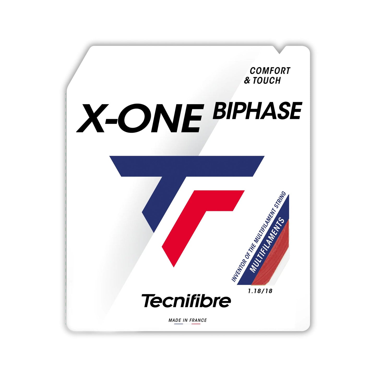 Tecnifibre X-One Biphase 12m Cordage En Garniture-Rouge Tecnifibre X-One Biphase 12m Cordage En Garniture-Rouge