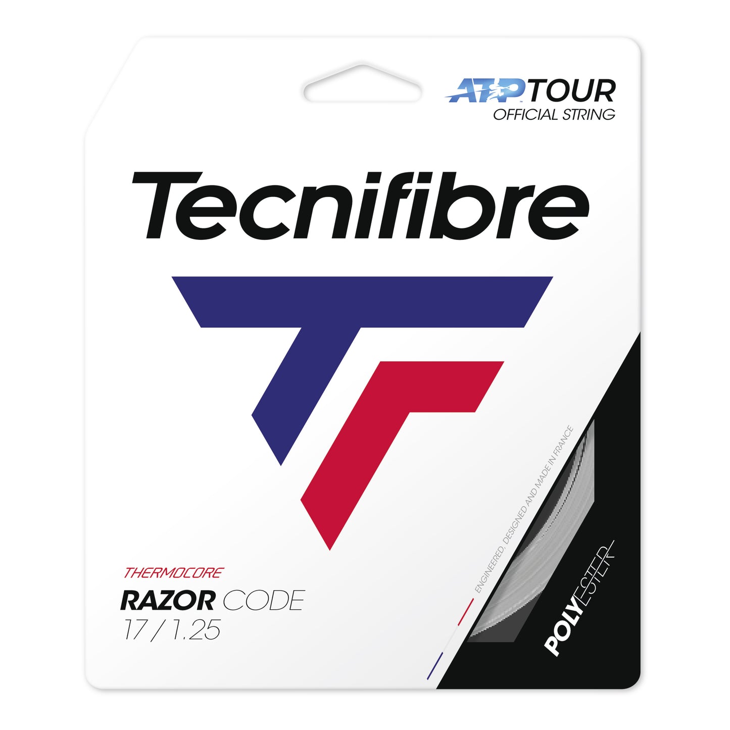 Tecnifibre Razor Code 12m Saitenset-Grau Tecnifibre Razor Code 12m Saitenset-Grau
