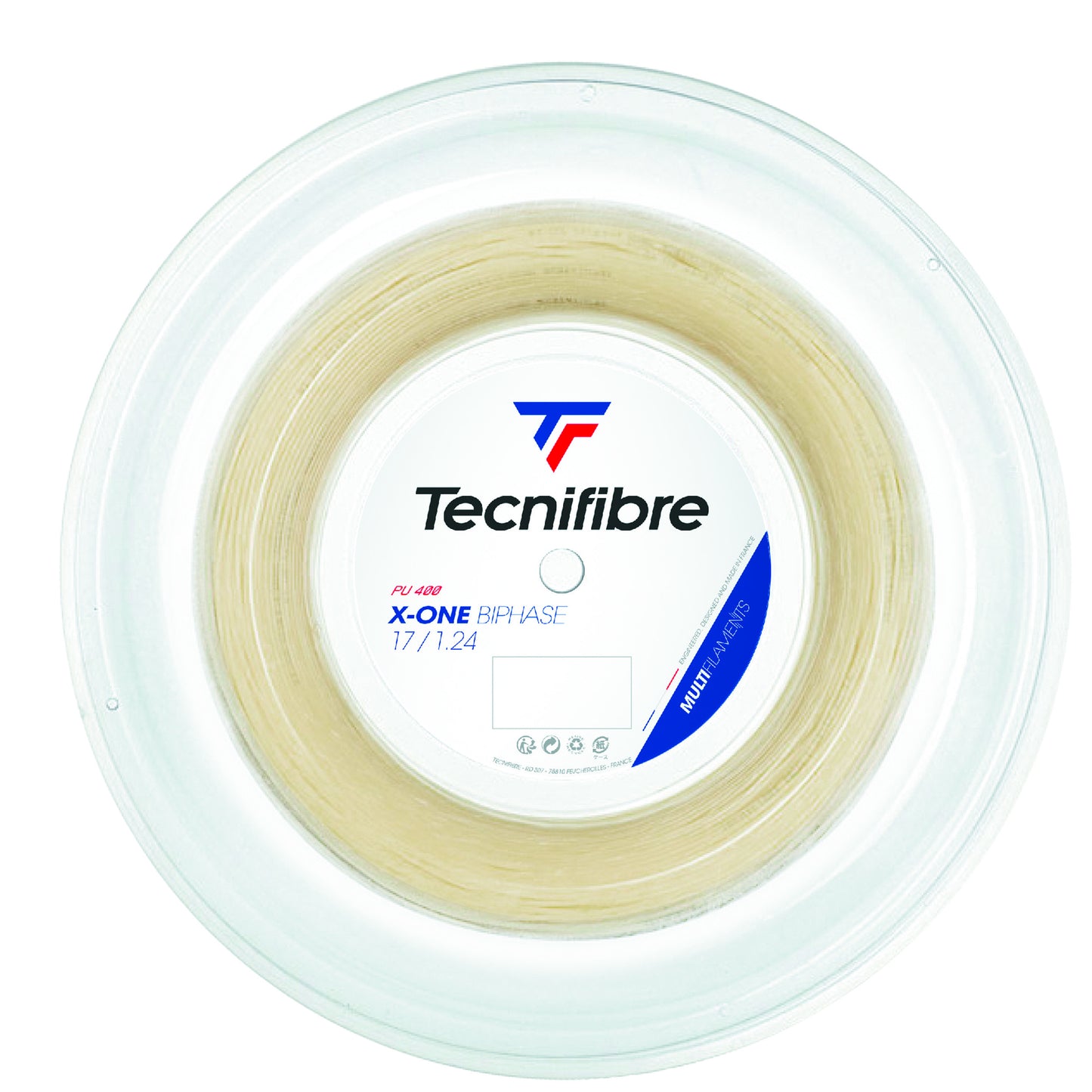 Tecnifibre X-One Biphase 200m Saitenrolle-Nude Tecnifibre X-One Biphase 200m Saitenrolle-Nude