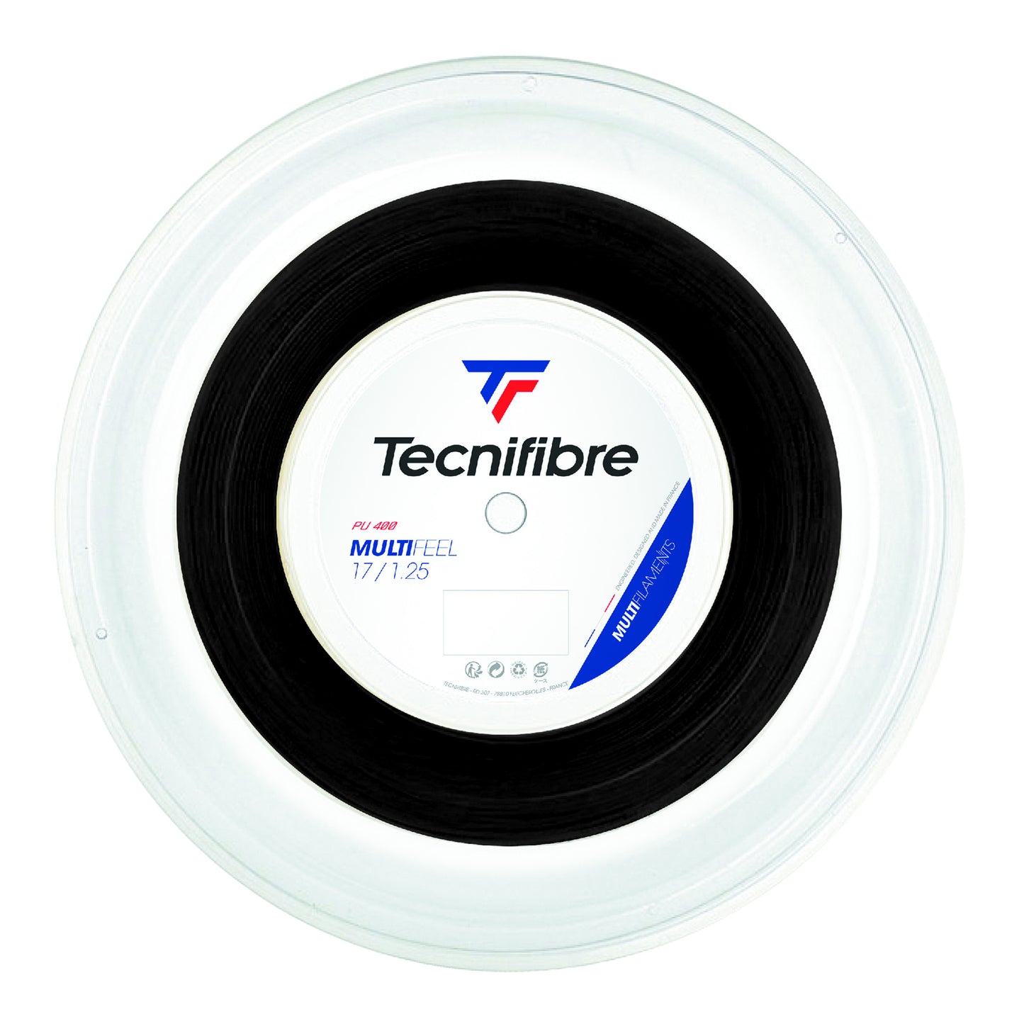 Tecnifibre Multifeel 200m Bobine Cordage-Noir Tecnifibre Multifeel 200m Bobine Cordage-Noir