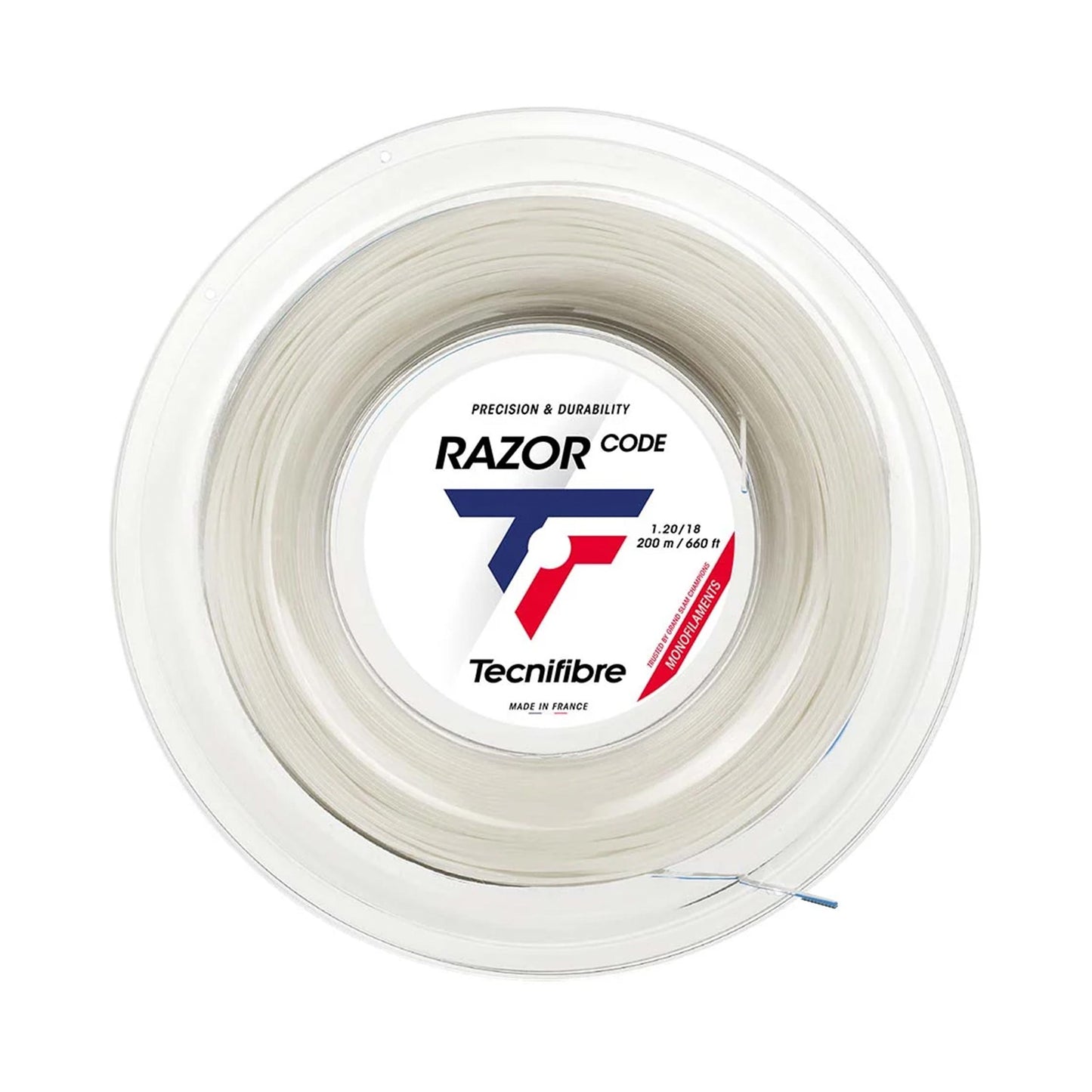 Tecnifibre Razor Code 200m Rotolo Di Corde-Bianco Tecnifibre Razor Code 200m Rotolo Di Corde-Bianco