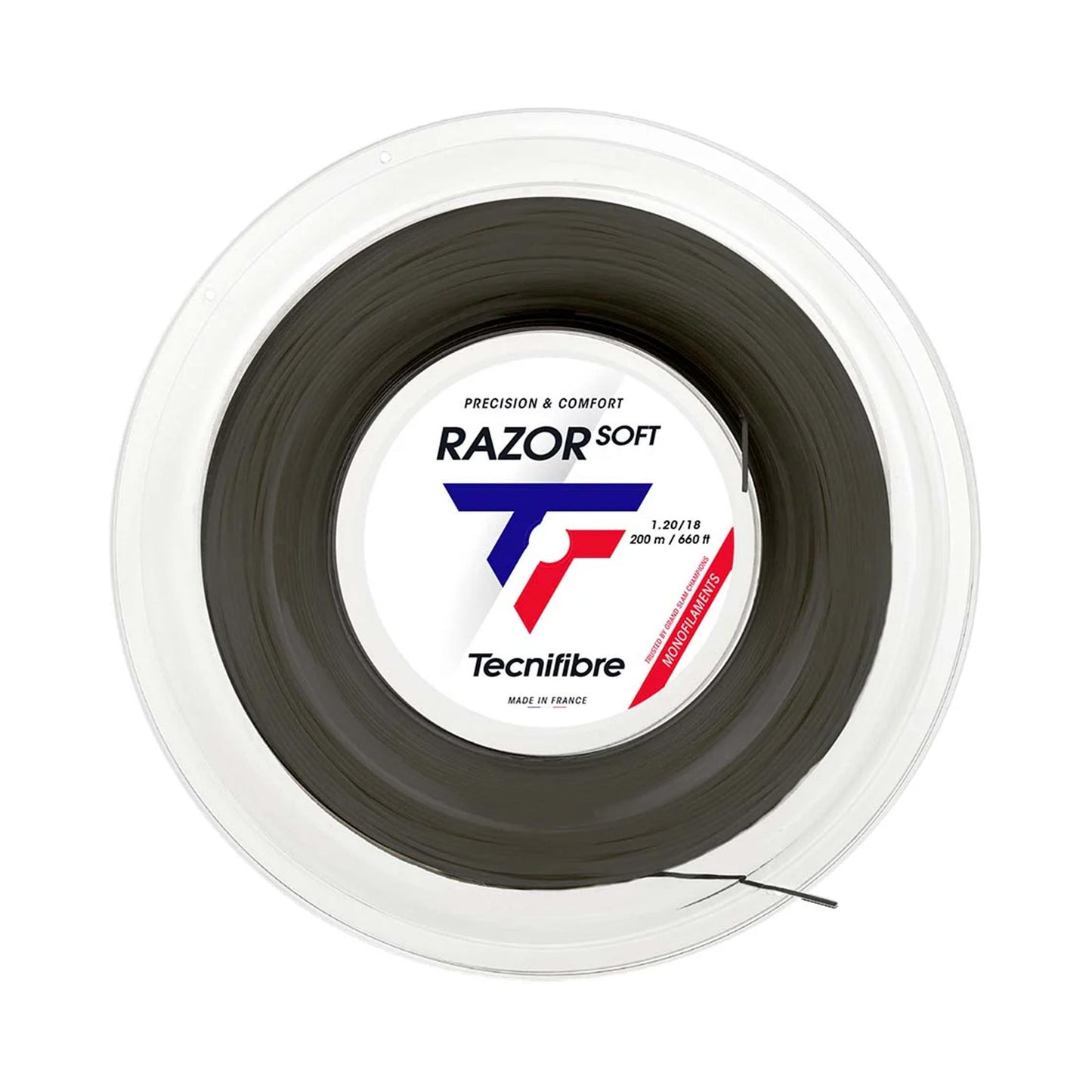 Tecnifibre Razor Soft 200m Saitenrolle-Grau Tecnifibre Razor Soft 200m Saitenrolle-Grau