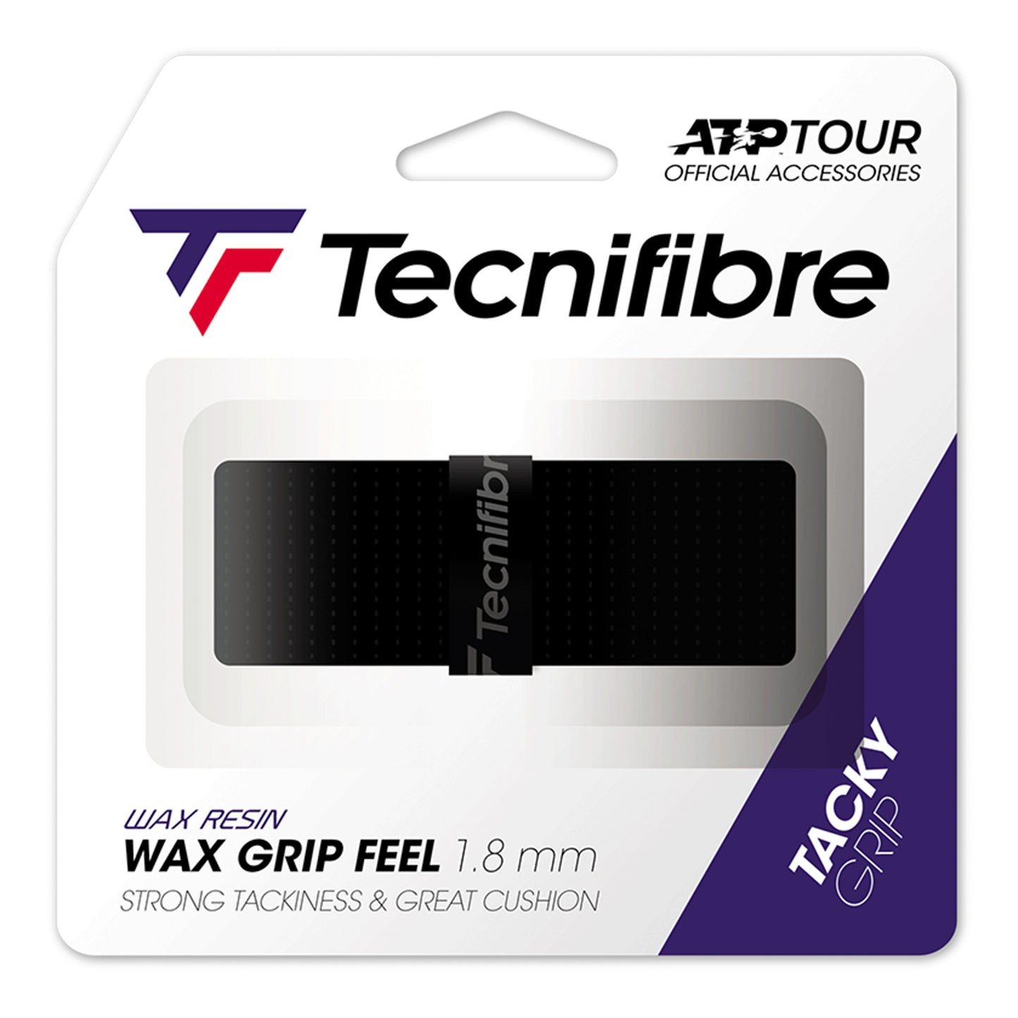 Tecnifibre Wax Feel Grip Confezione da 1-nero Tecnifibre Wax Feel Grip Confezione da 1-nero